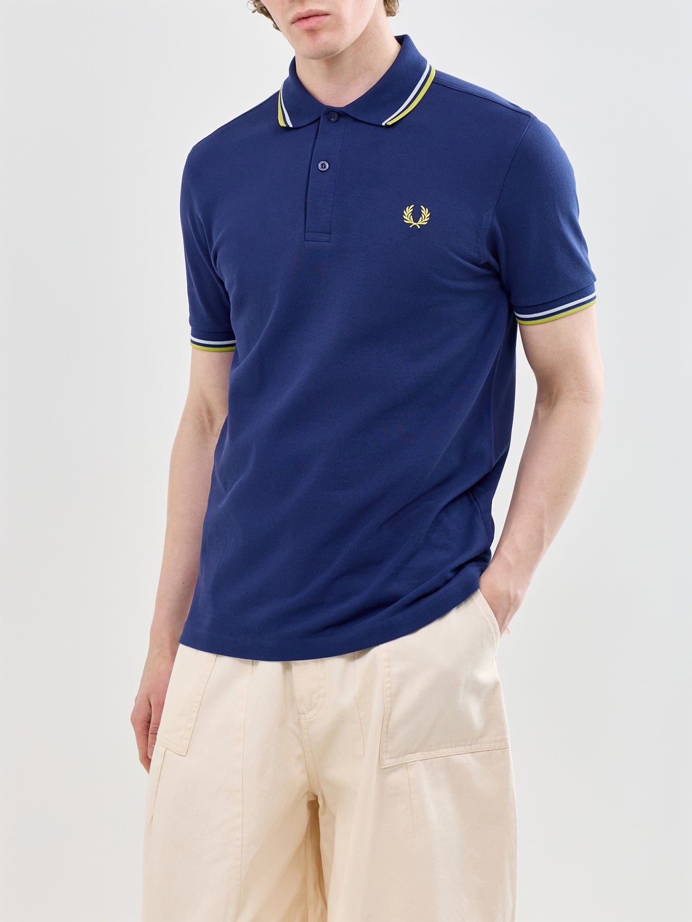 Twin Tipped Polo Shirt Navy