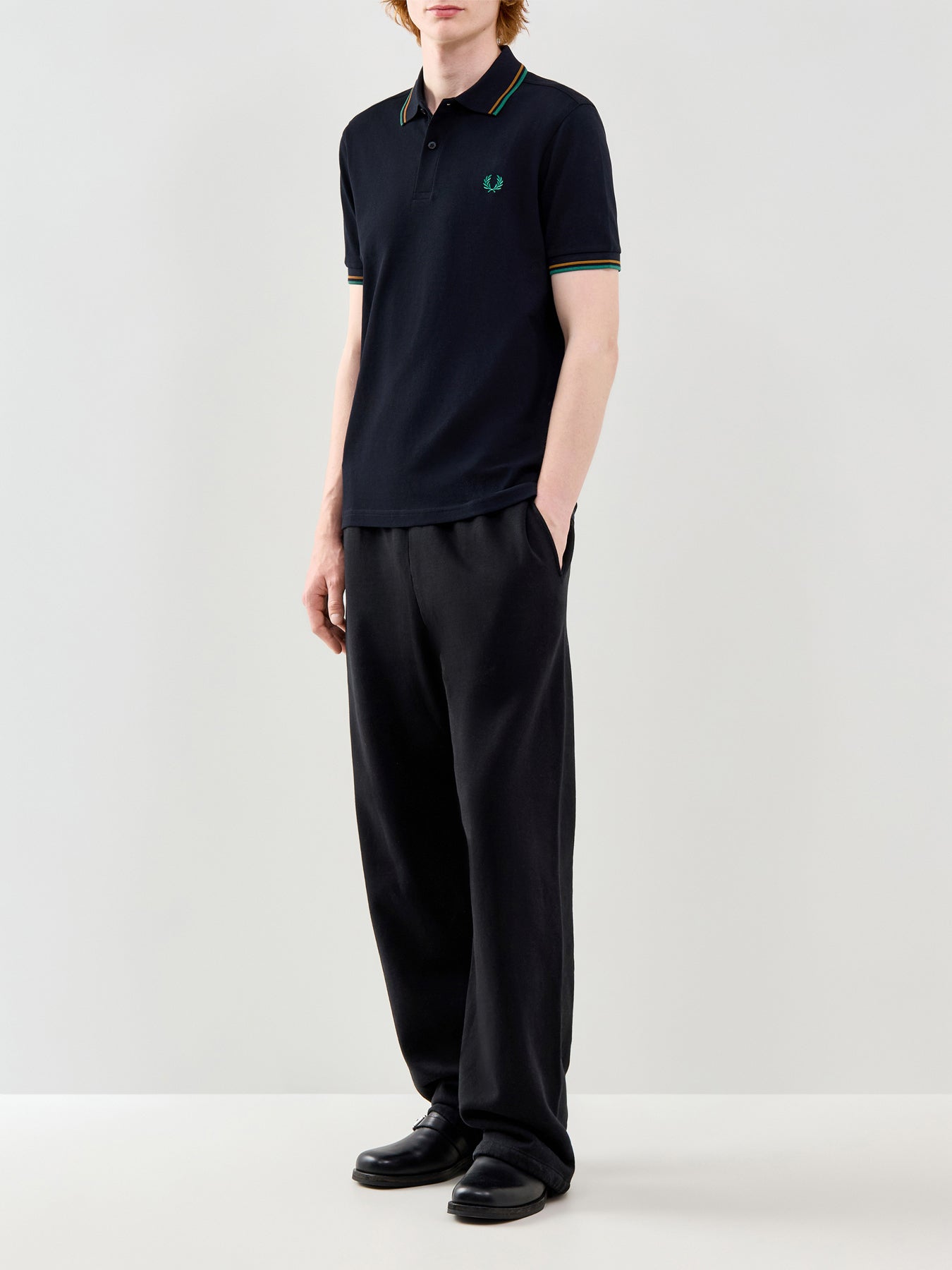Twin Tipped Polo Shirt Navy