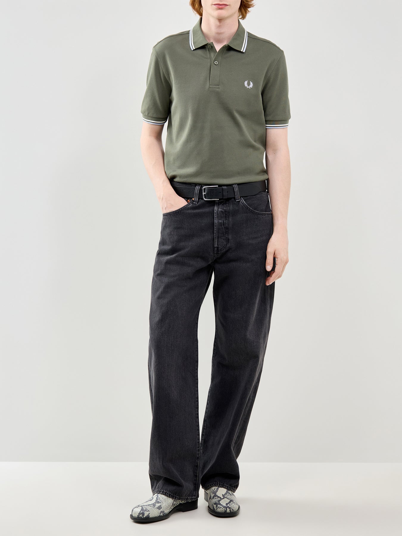 Twin Tipped Polo Shirt Green