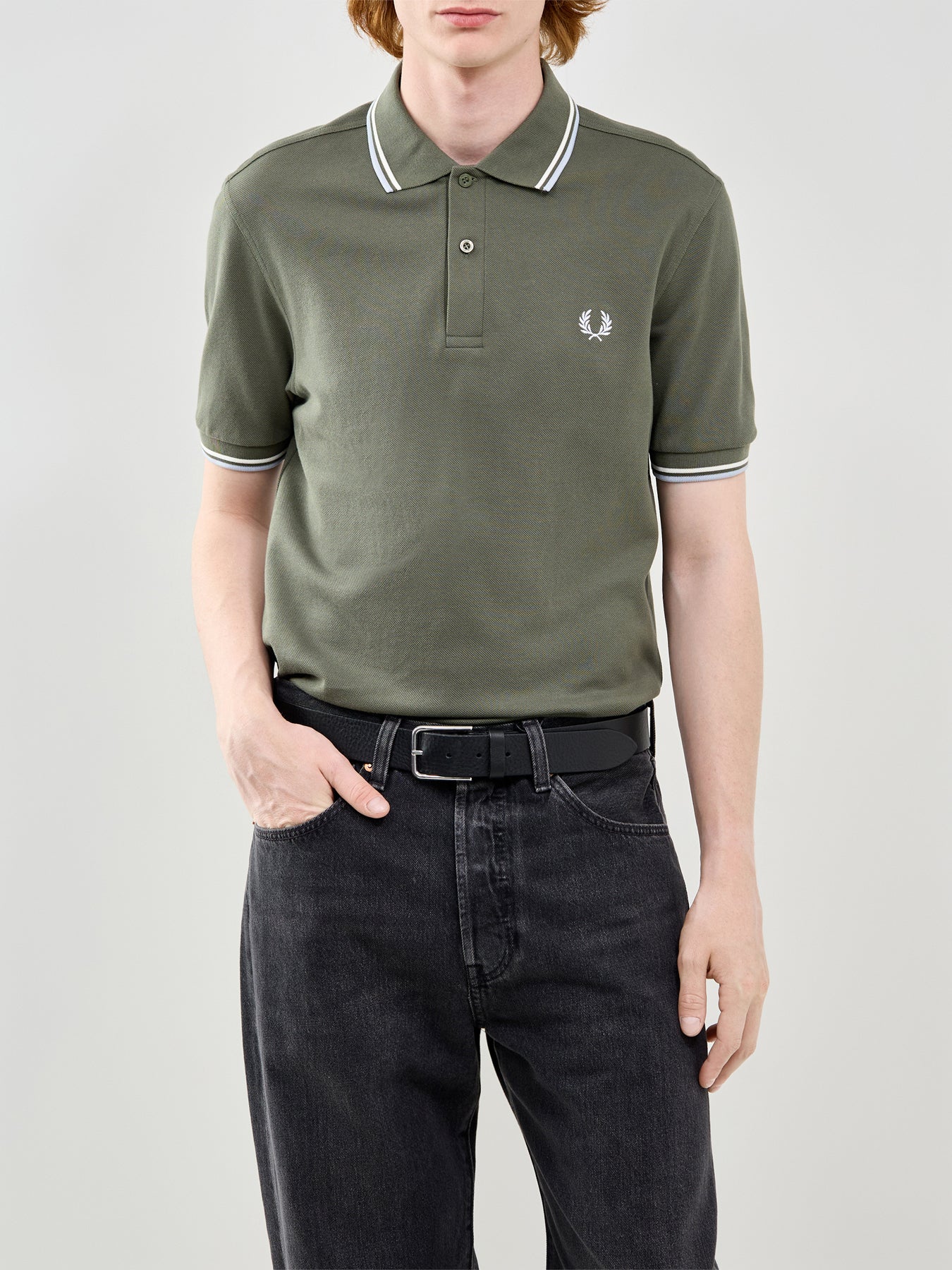 Twin Tipped Polo Shirt Green