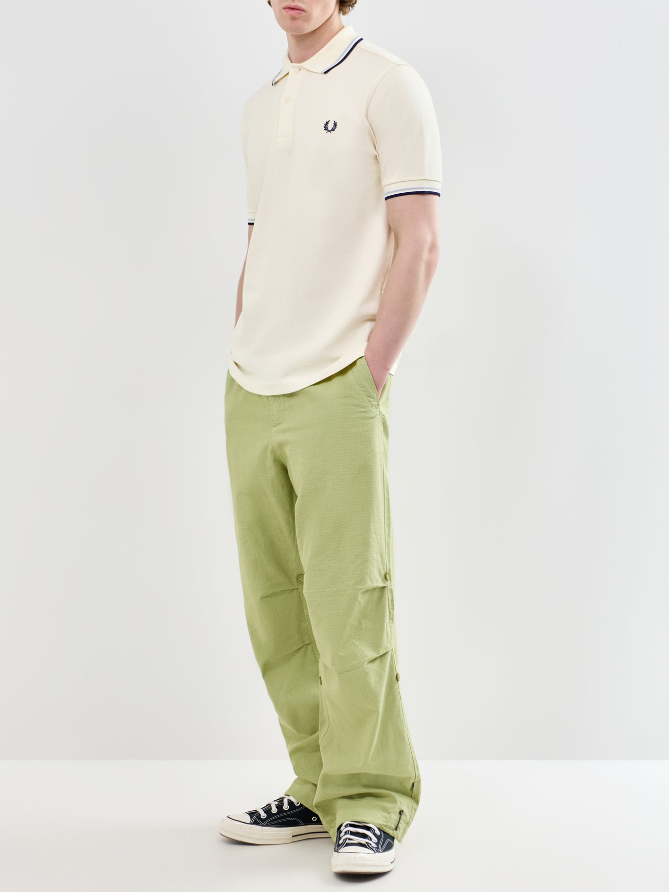 Twin Tipped Polo Shirt Cream