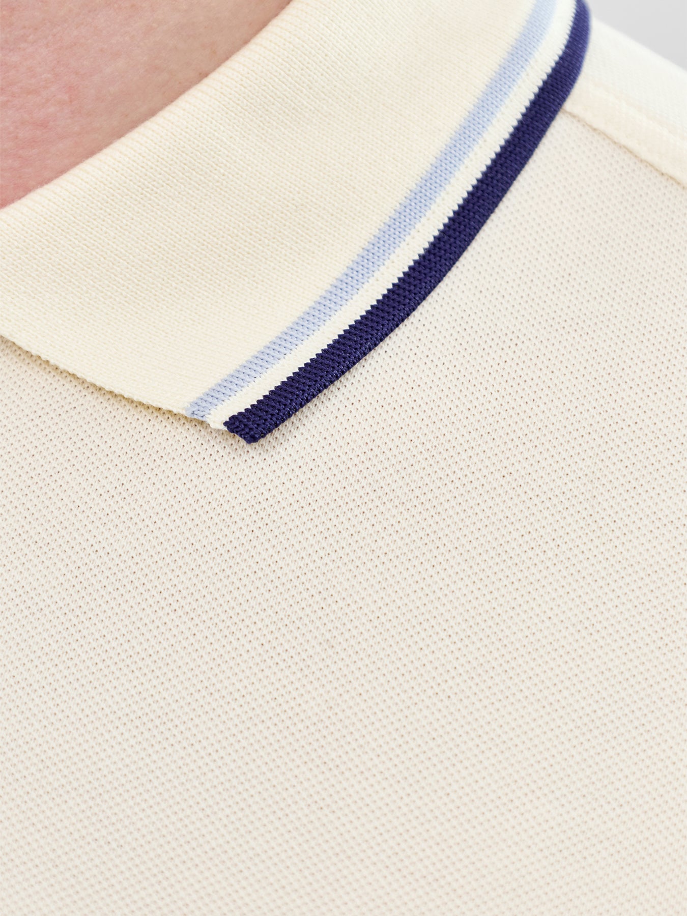 Twin Tipped Polo Shirt Cream
