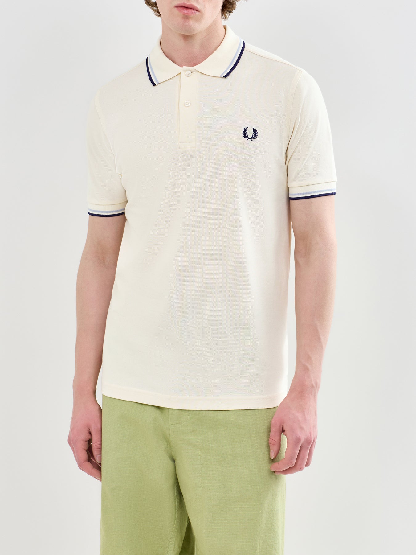 Twin Tipped Polo Shirt Cream