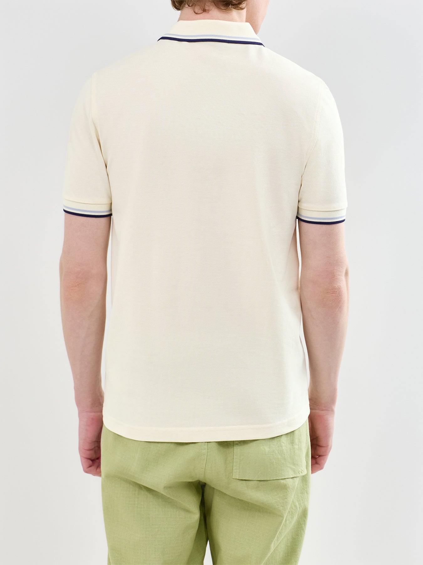 Twin Tipped Polo Shirt Cream