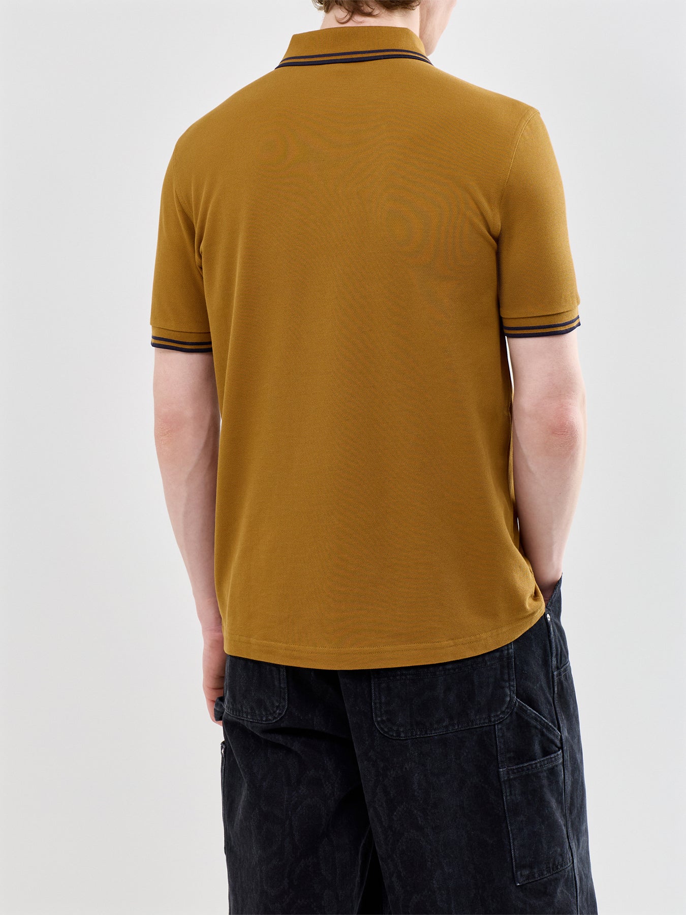 Twin Tipped Polo Shirt Brown