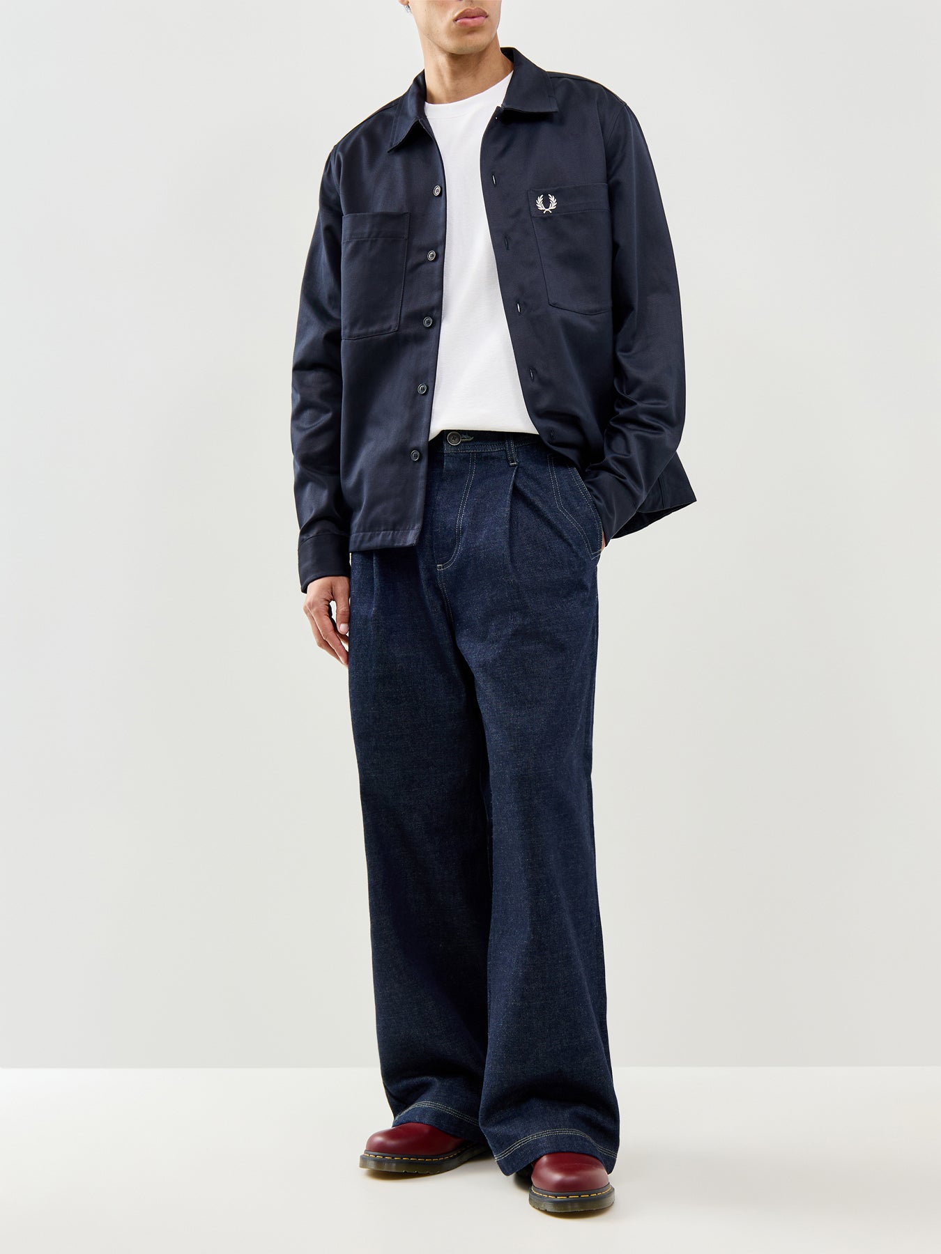 Twill Overshirt Navy