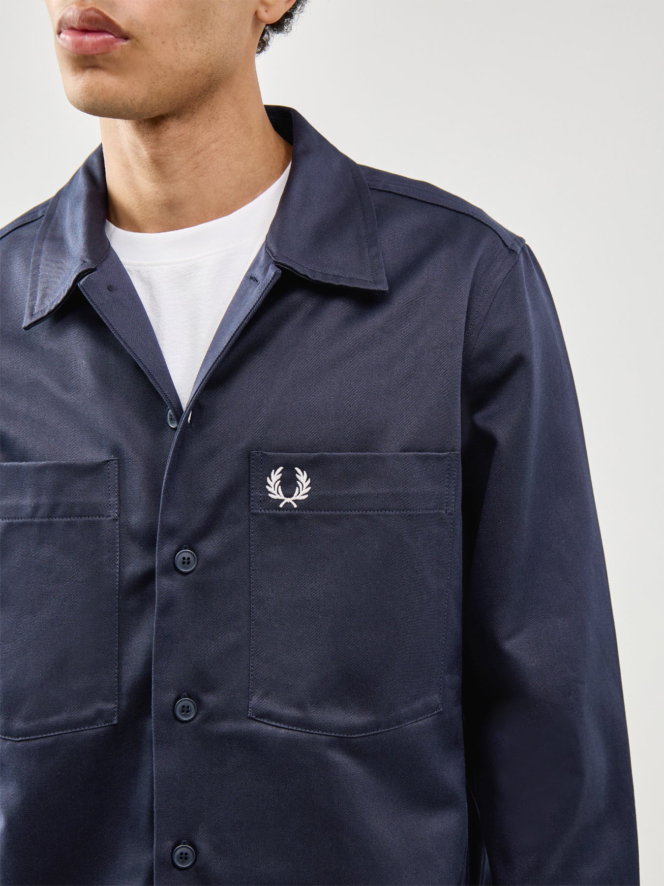 Twill Overshirt Navy