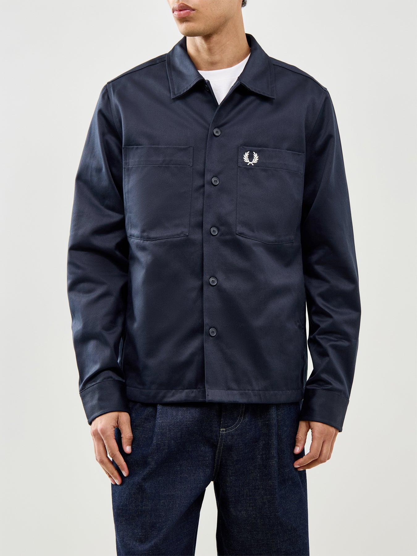 Twill Overshirt Navy