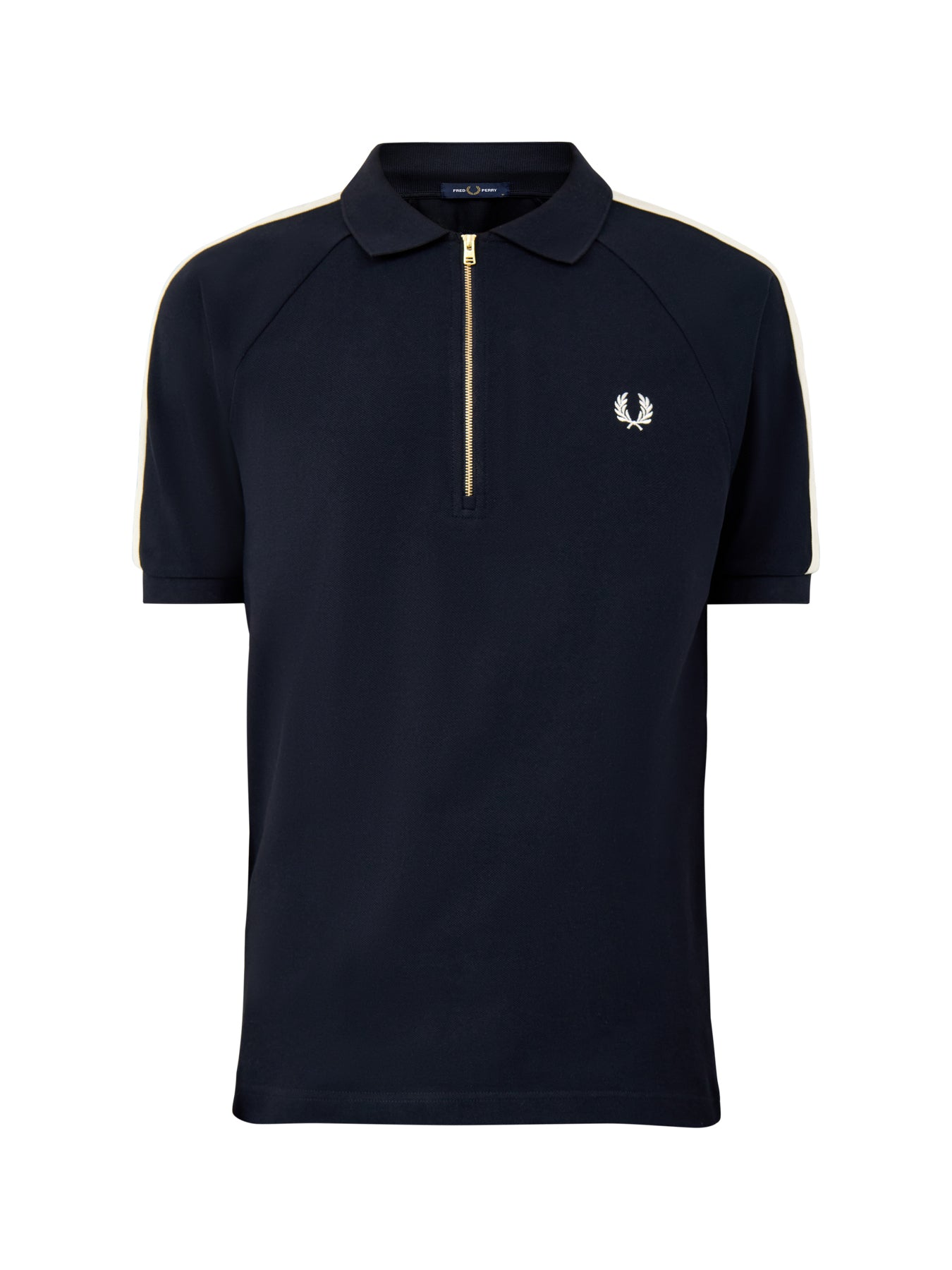 Cable Taped Polo Shirt Navy