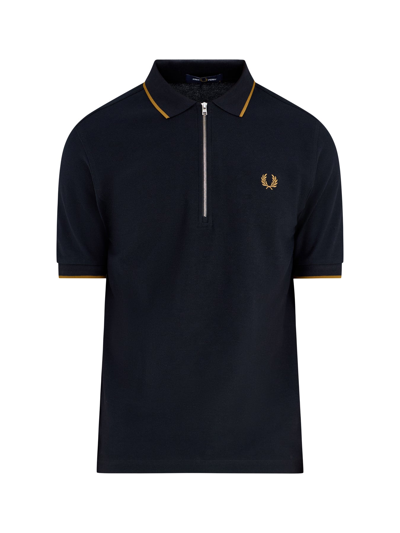 Crepe Pique Polo Shirt Black