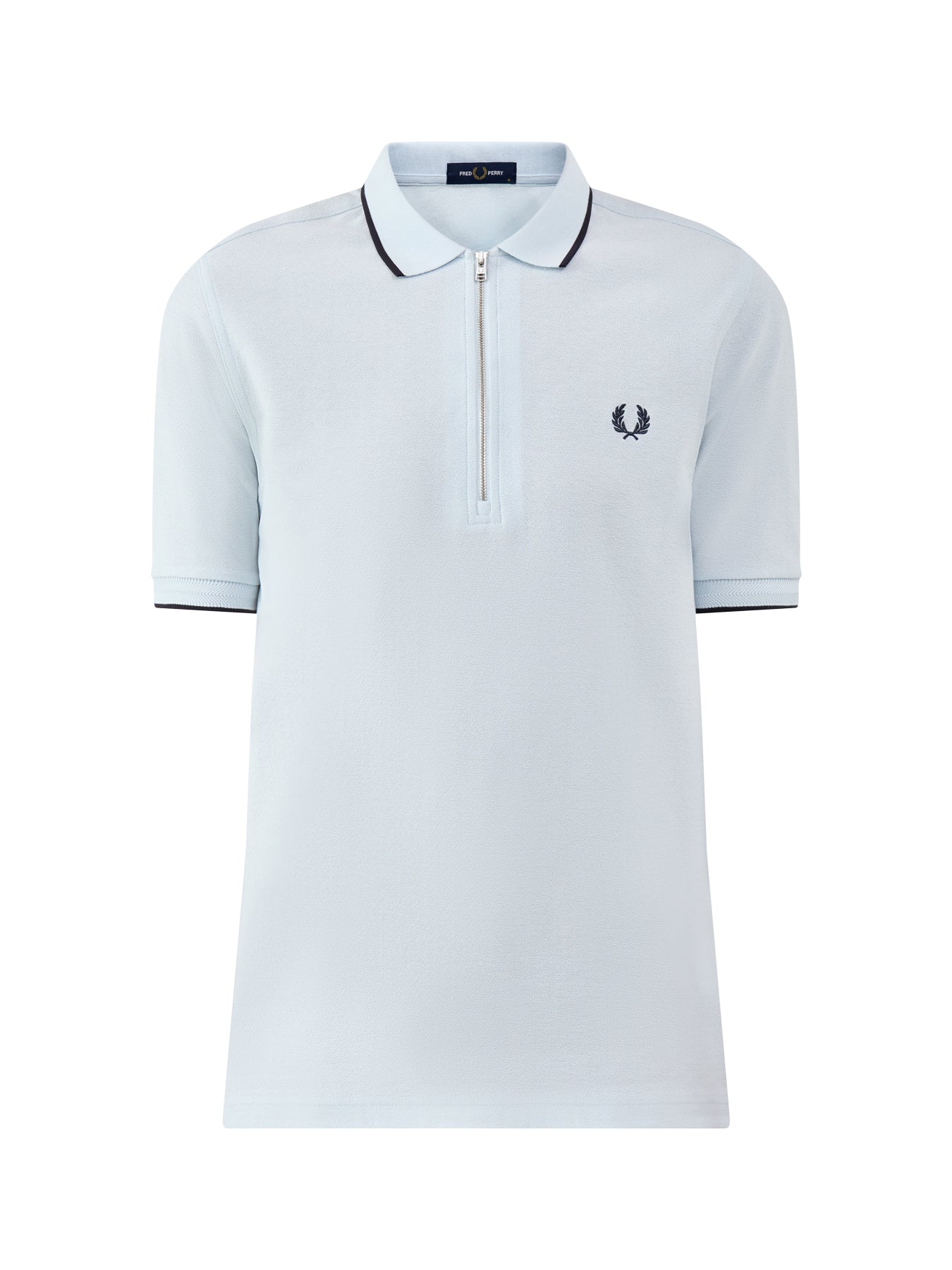 Crepe Pique Polo Shirt Blue