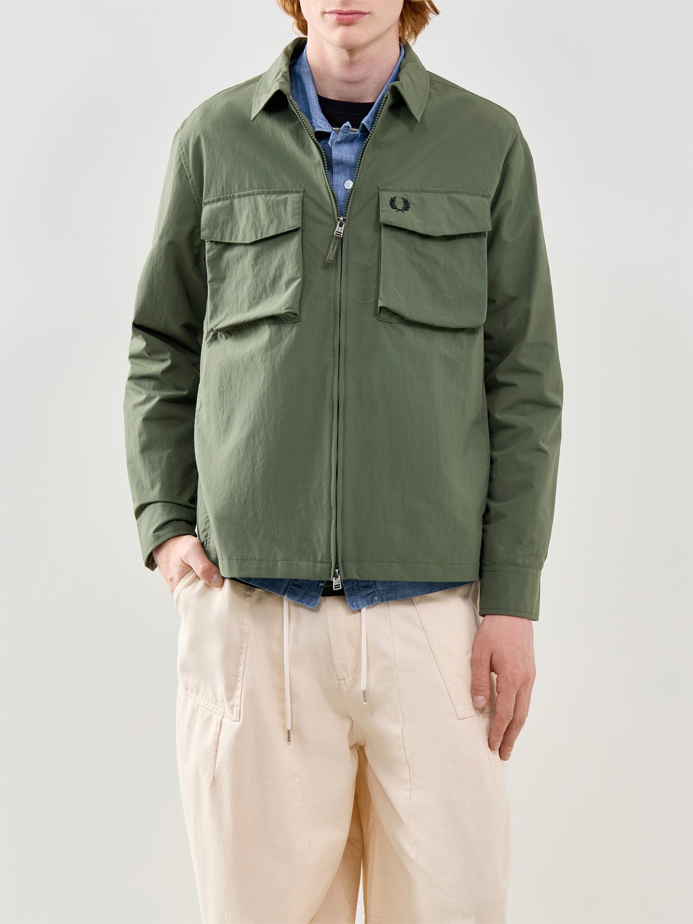 Ripstop Pocket Overshirt Green