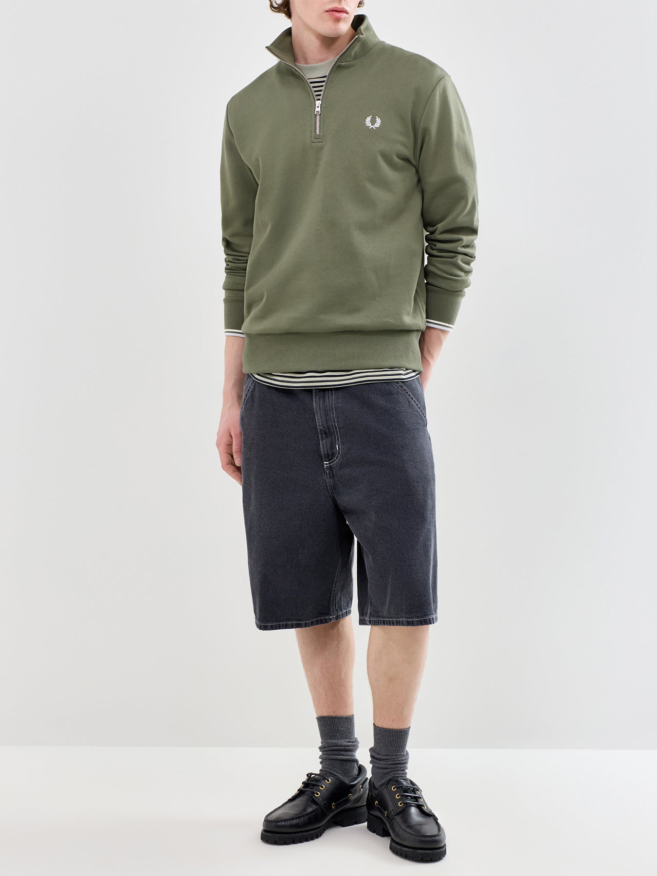 Half Zip Sweatshirt Olive