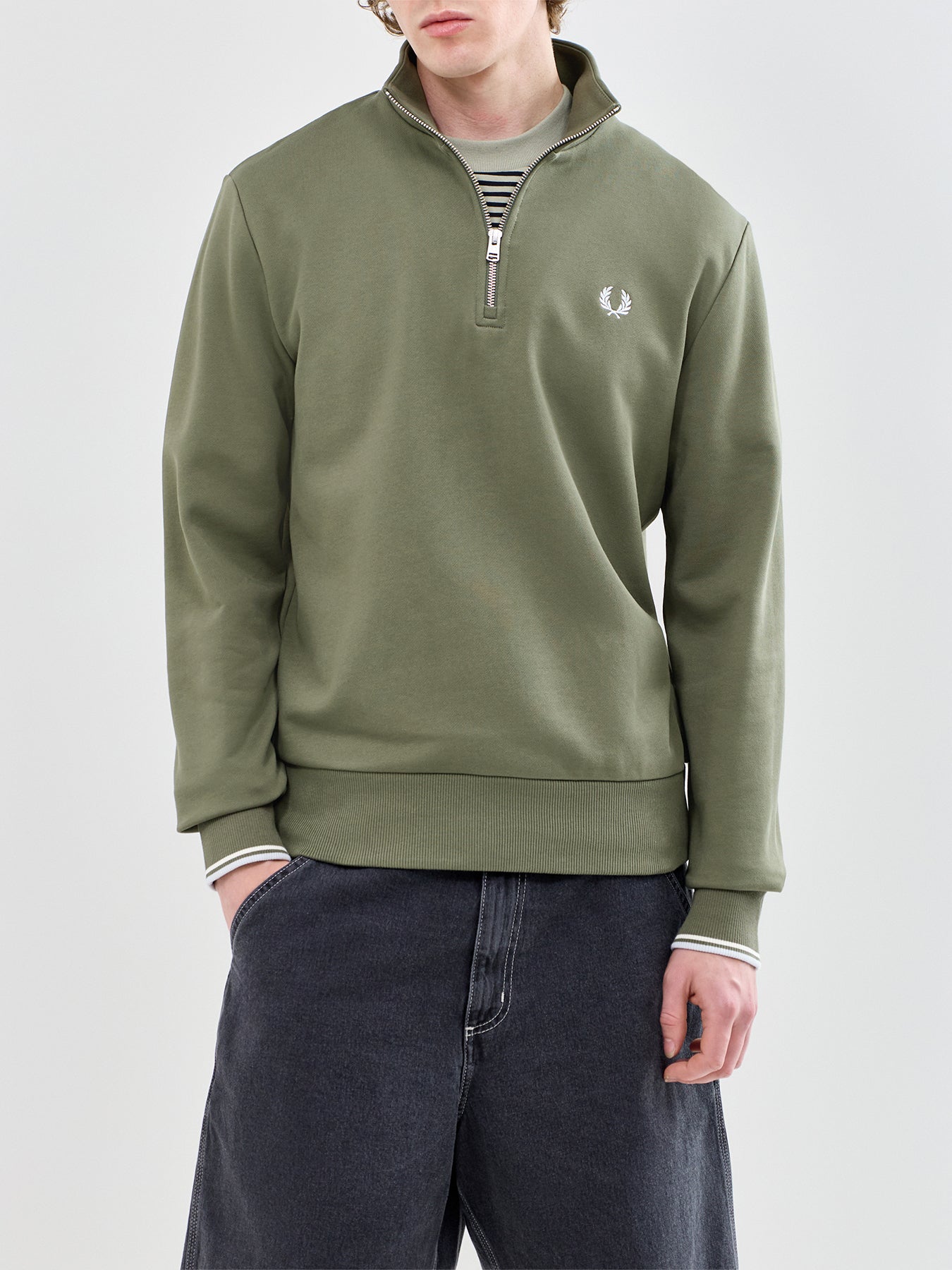 Half Zip Sweatshirt Olive