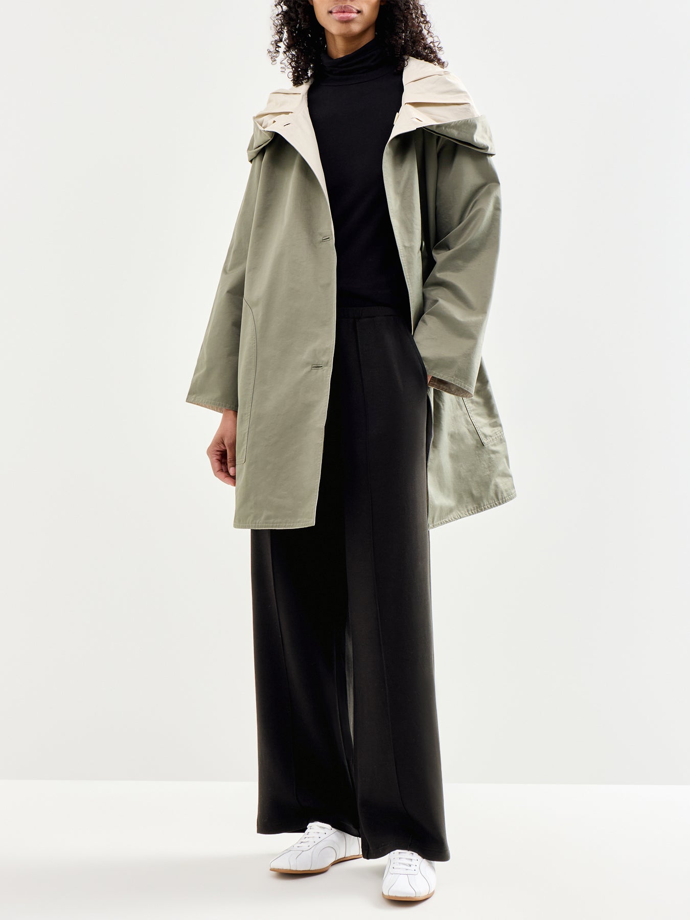 Reversible Hooded Coat Multi