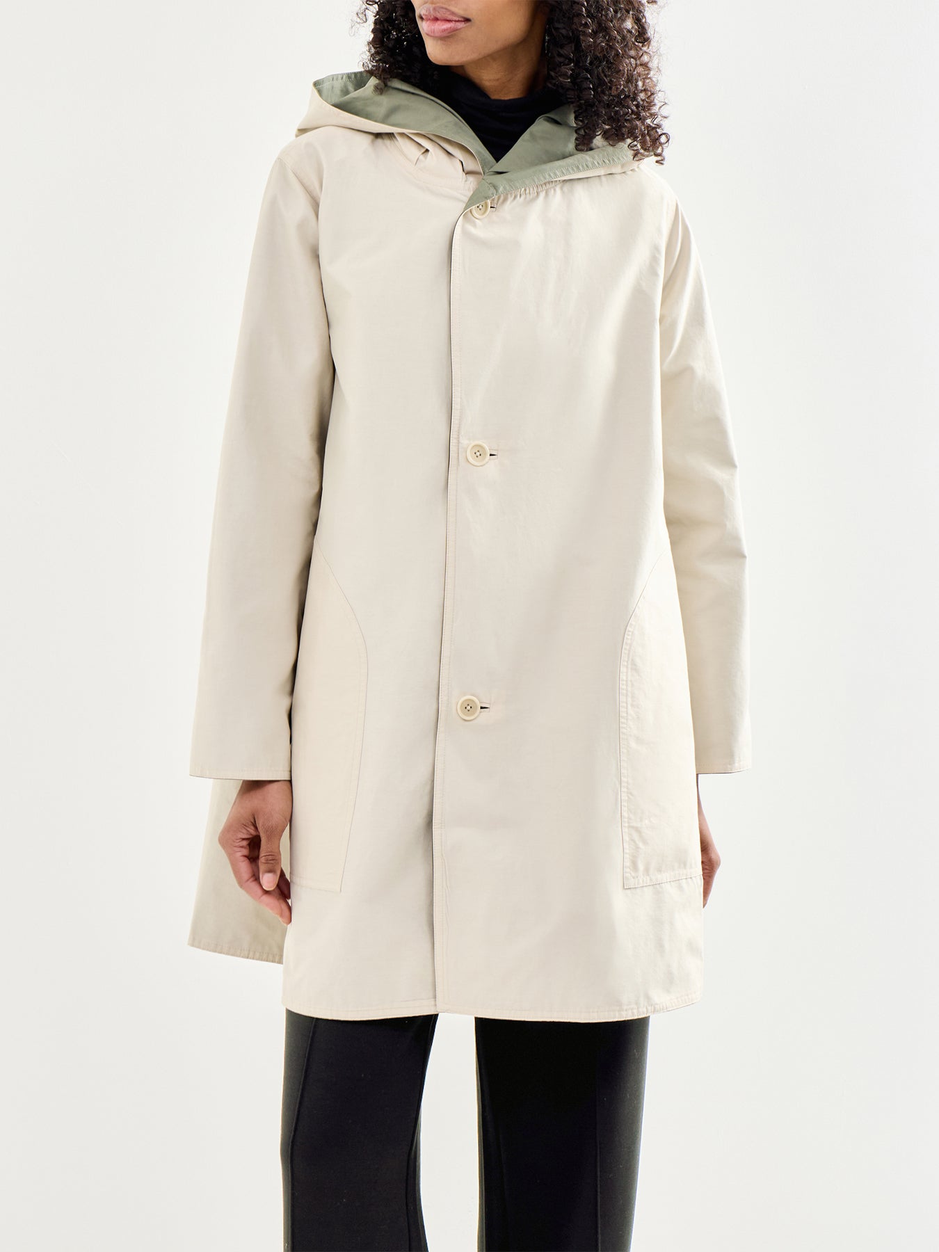 Reversible Hooded Coat Multi
