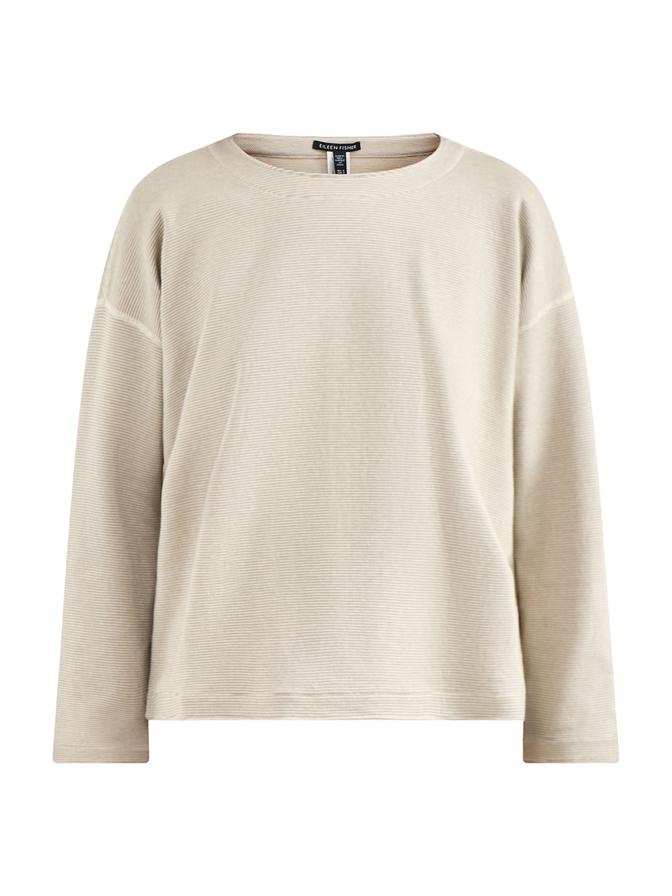 Round Neck Reversible Top Cream