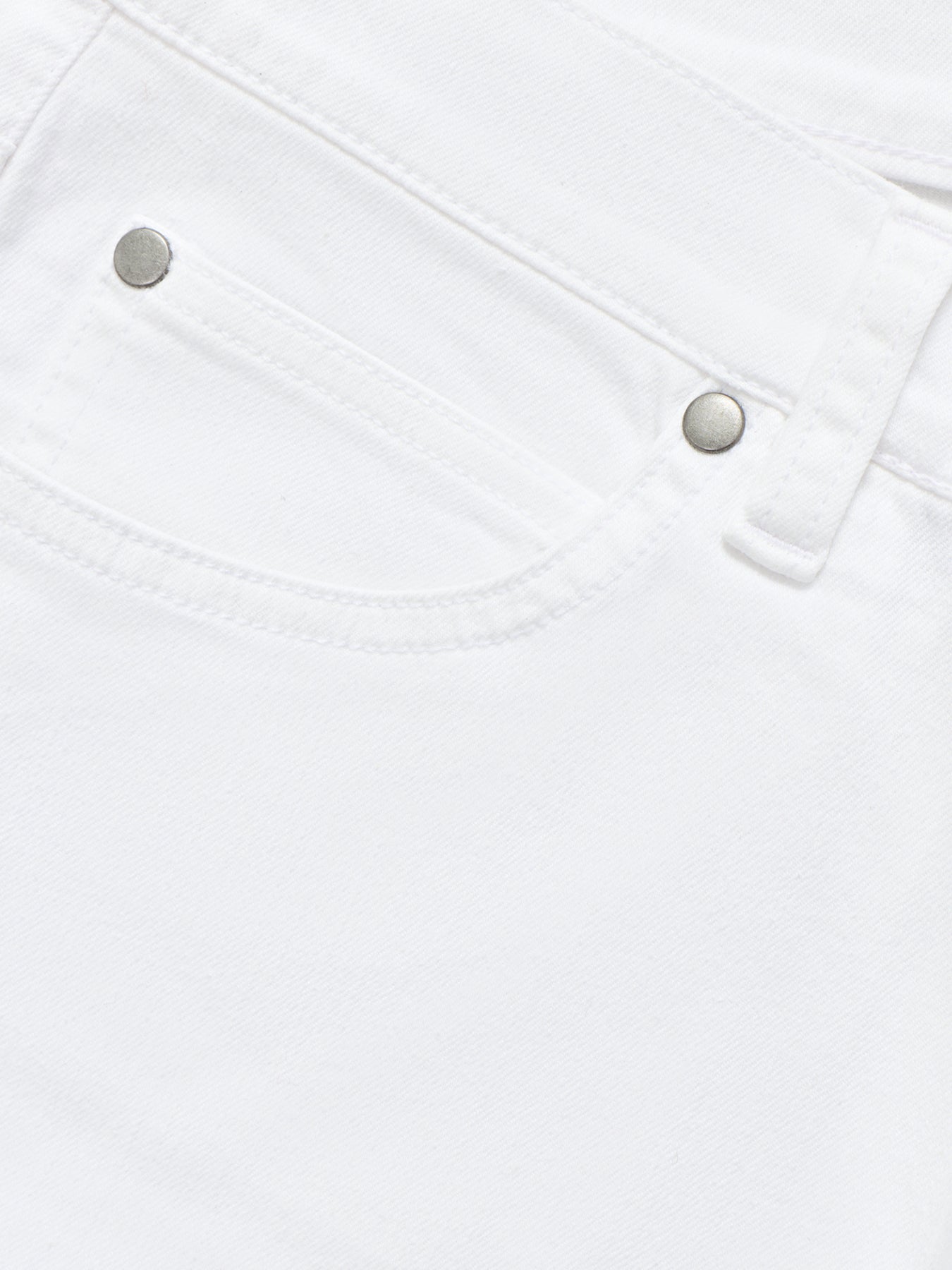 High Waisted Slim Ankle Pant White