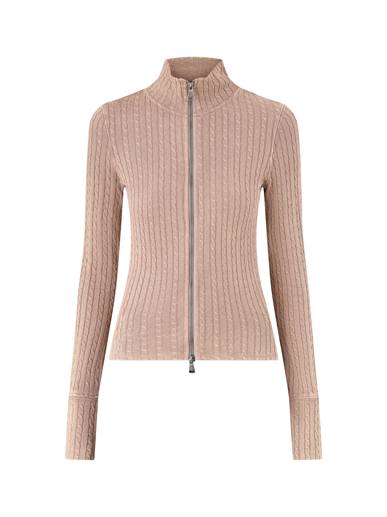 Brunch Girl Zip Up Brown