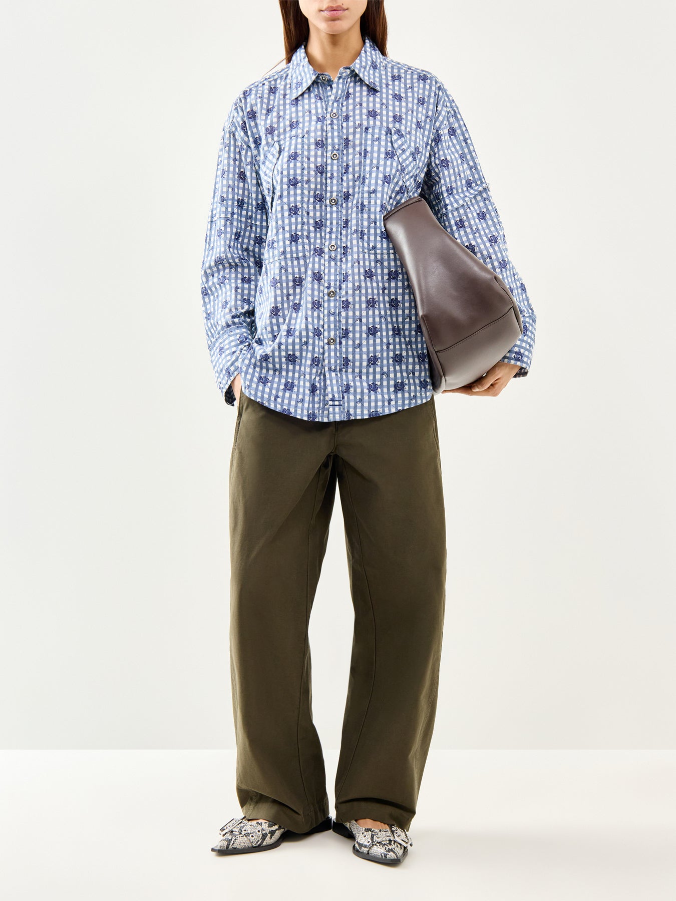 Hidden Flower Camo Shirt Blue