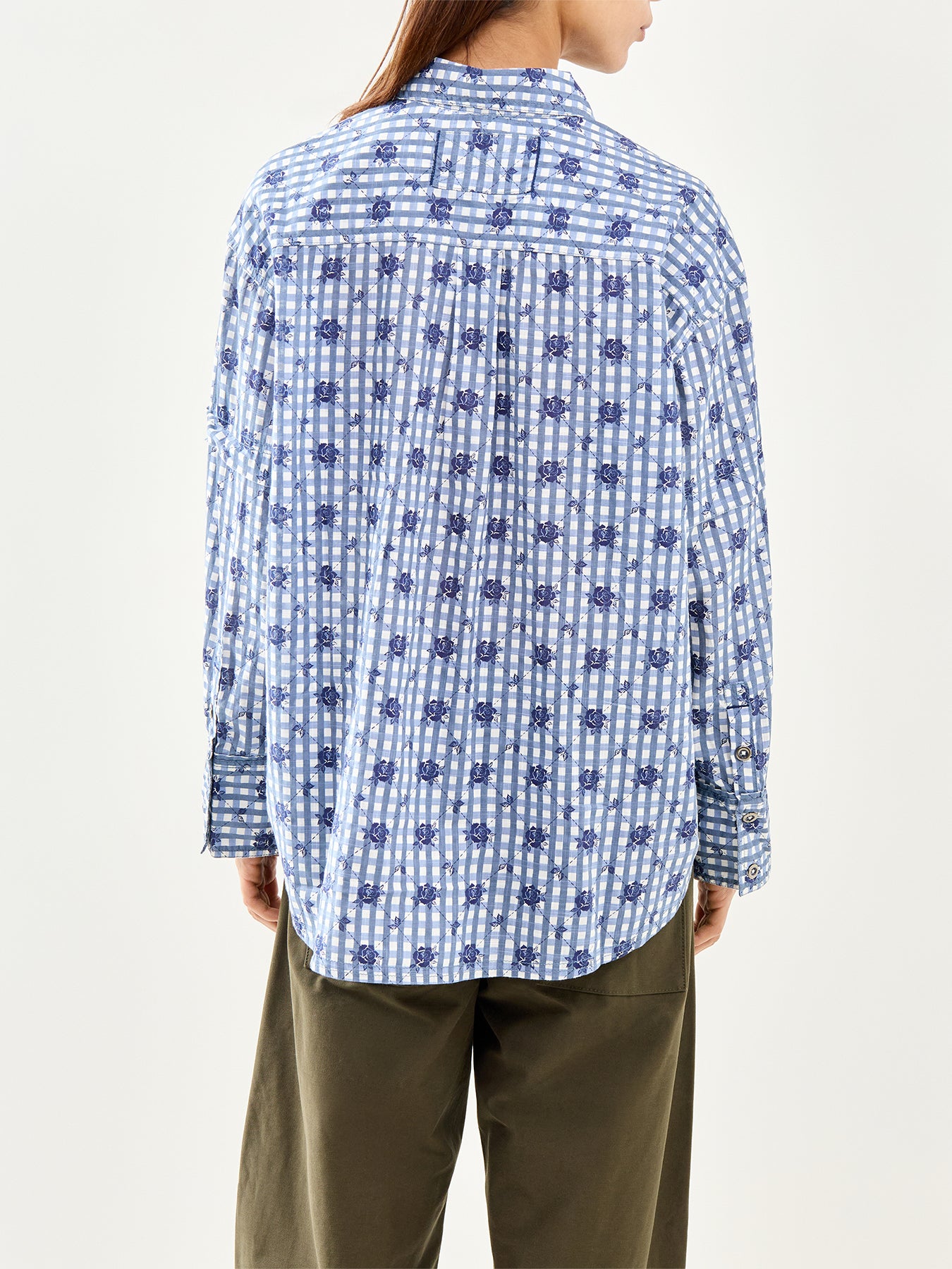 Hidden Flower Camo Shirt Blue