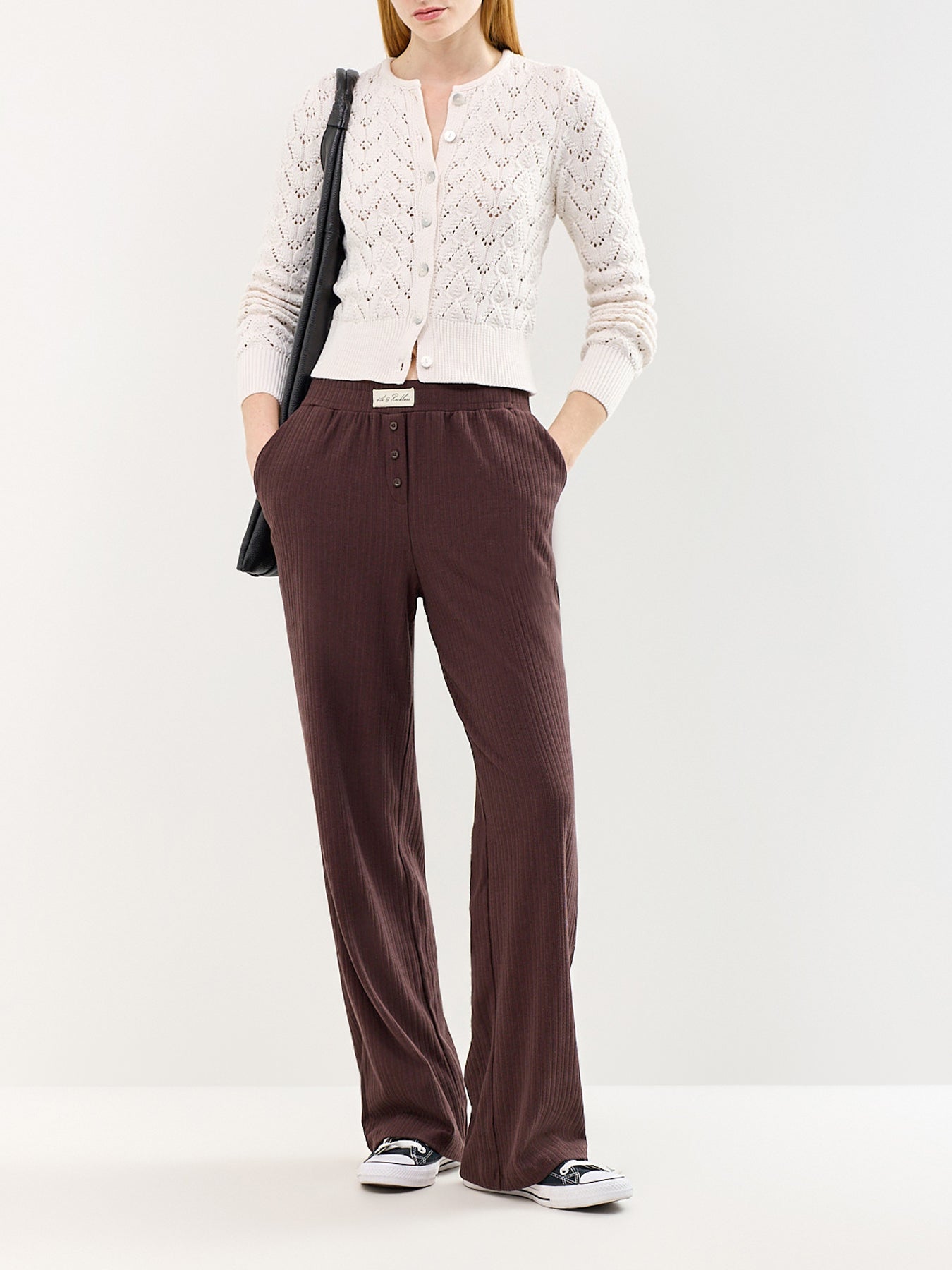 Pretty In Pointelle Cardigan Cream