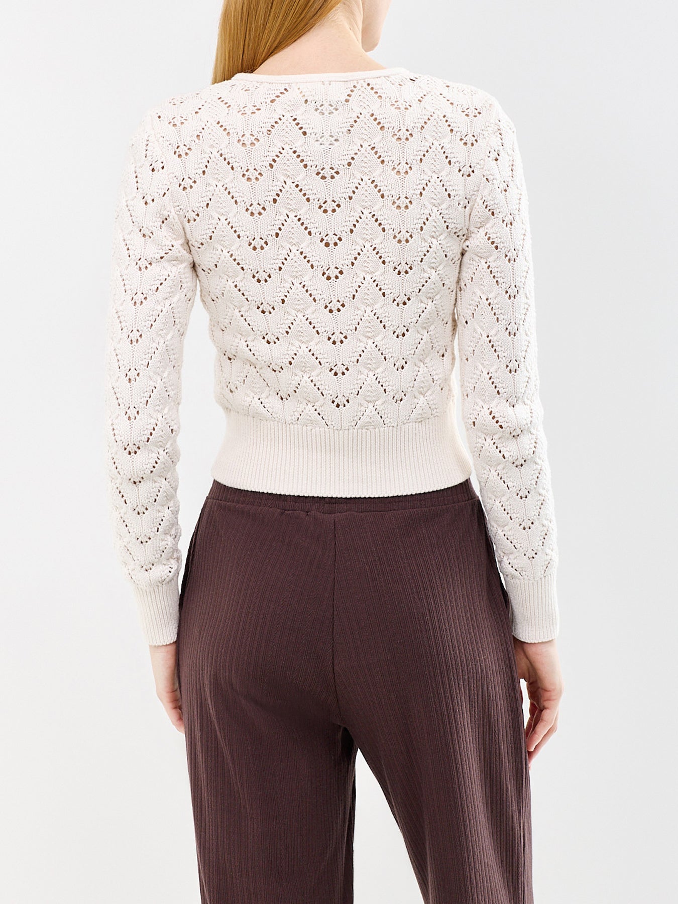 Pretty In Pointelle Cardigan Cream