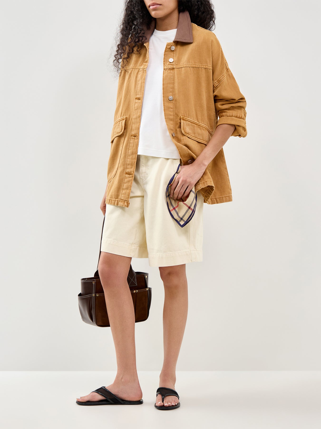 Lemon Denim Jacket Orange