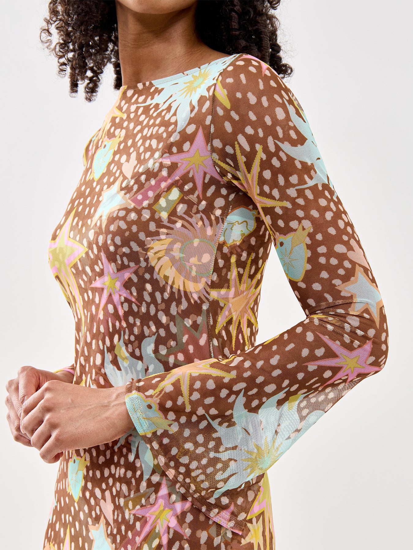 Star Fawn Aria Dress Brown