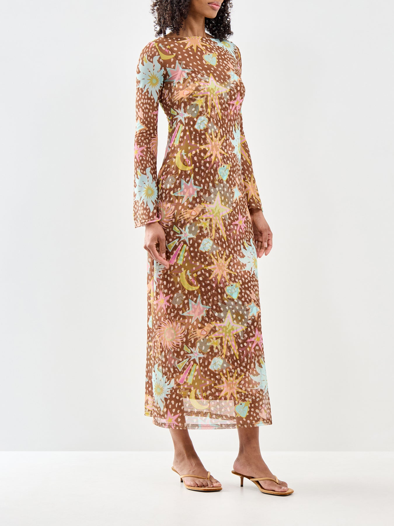 Star Fawn Aria Dress Brown