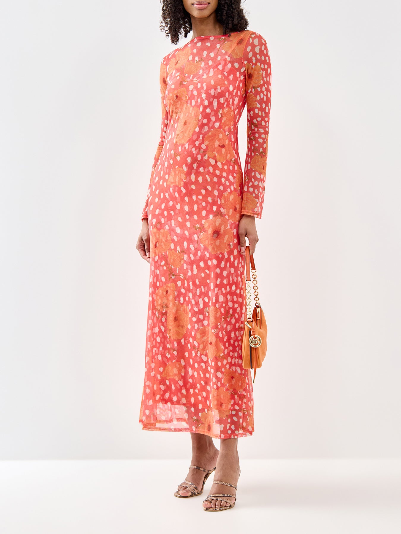 Coral Poppy Aria Dress Coral
