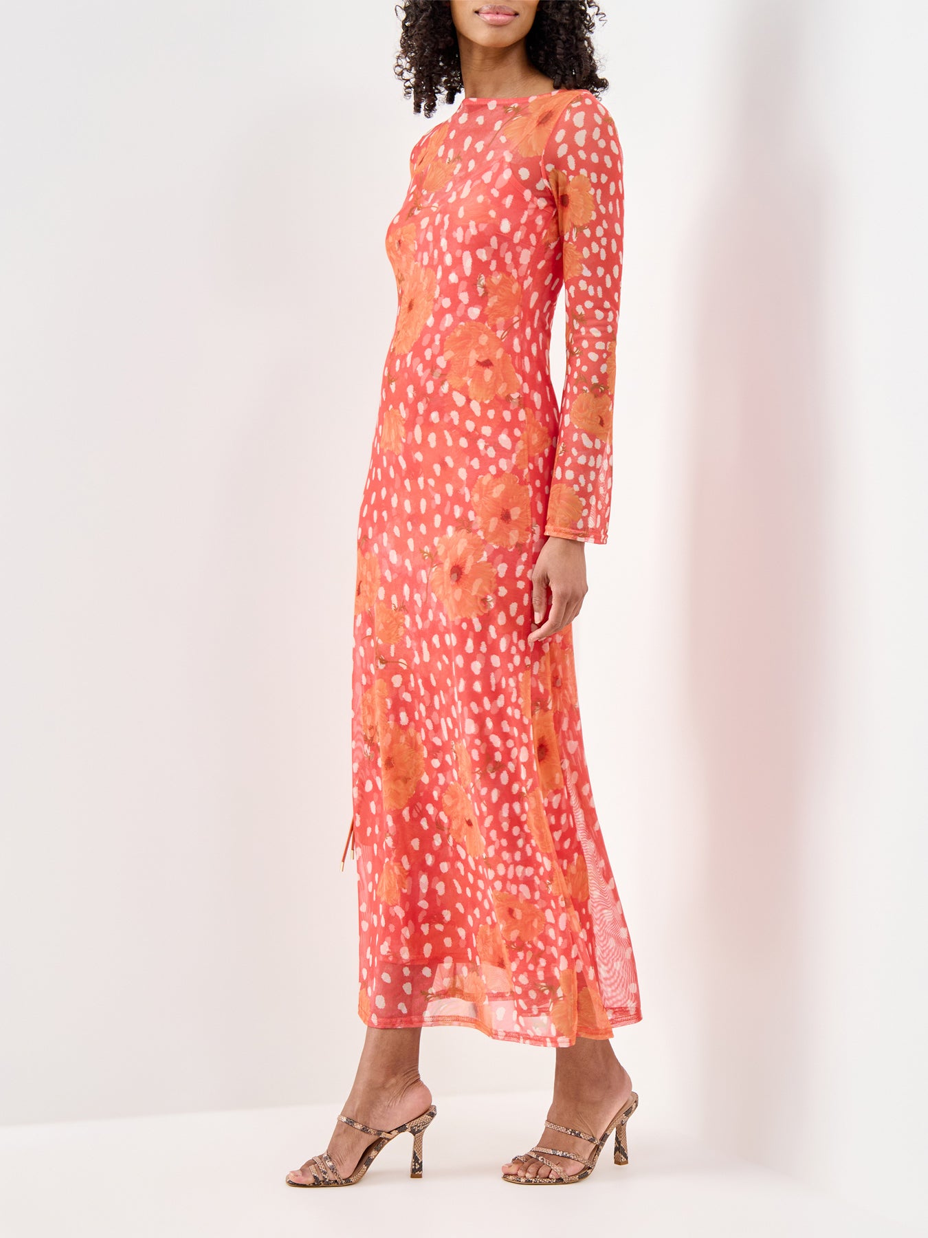 Coral Poppy Aria Dress Coral