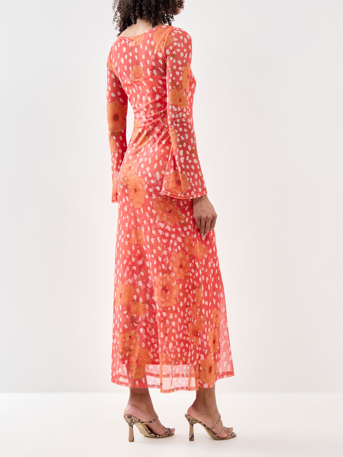 Coral Poppy Aria Dress Coral
