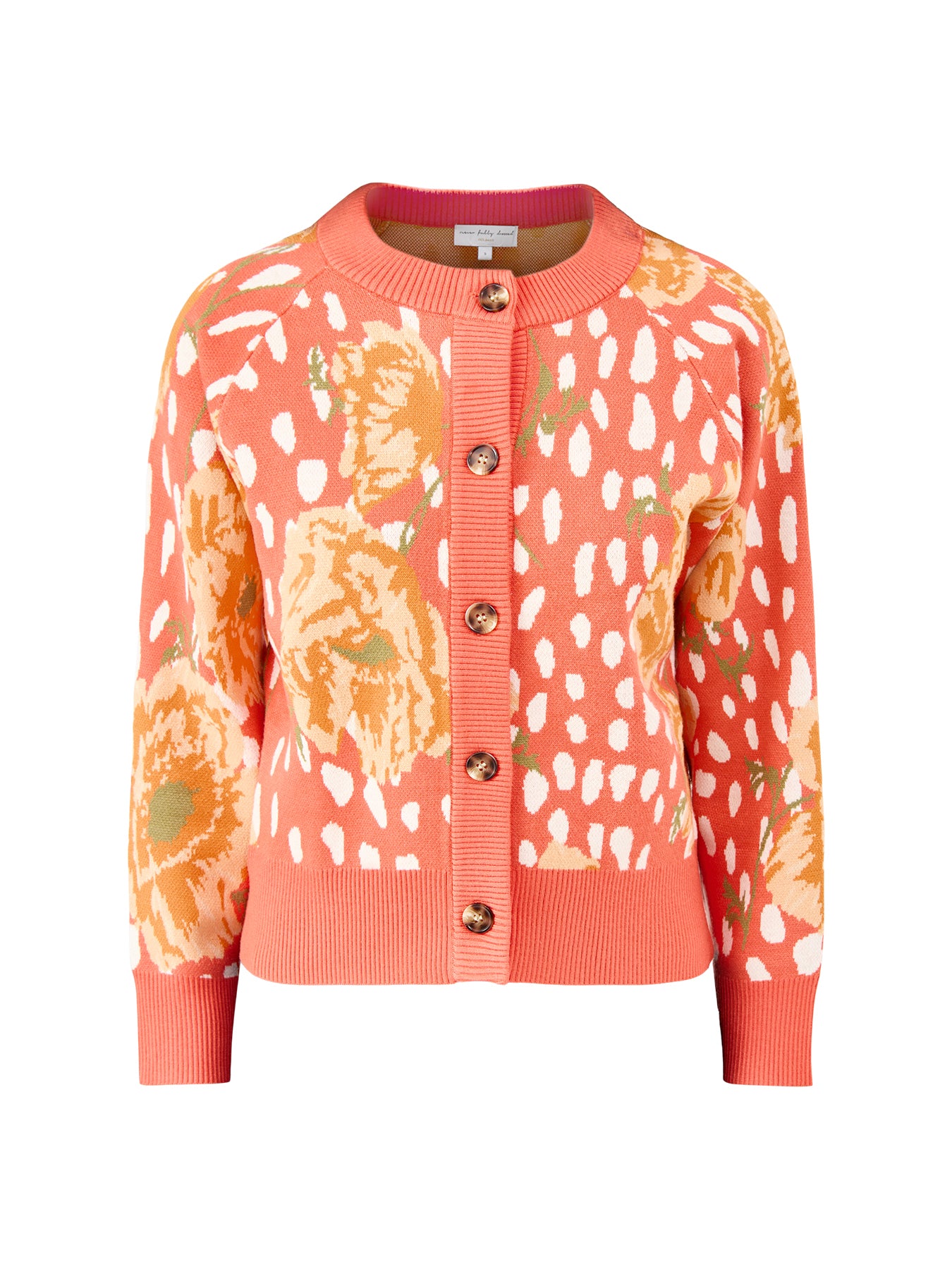 Coral Poppy Cardigan Pink