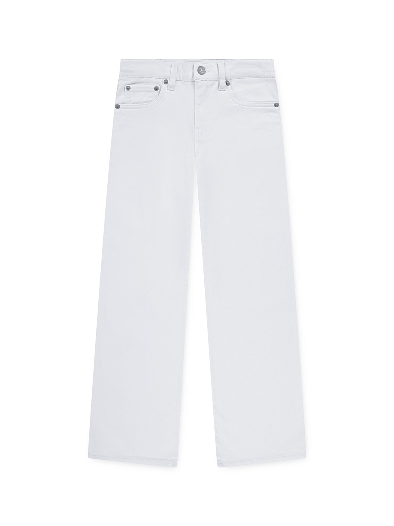 Kids’ Wide Leg Jeans White