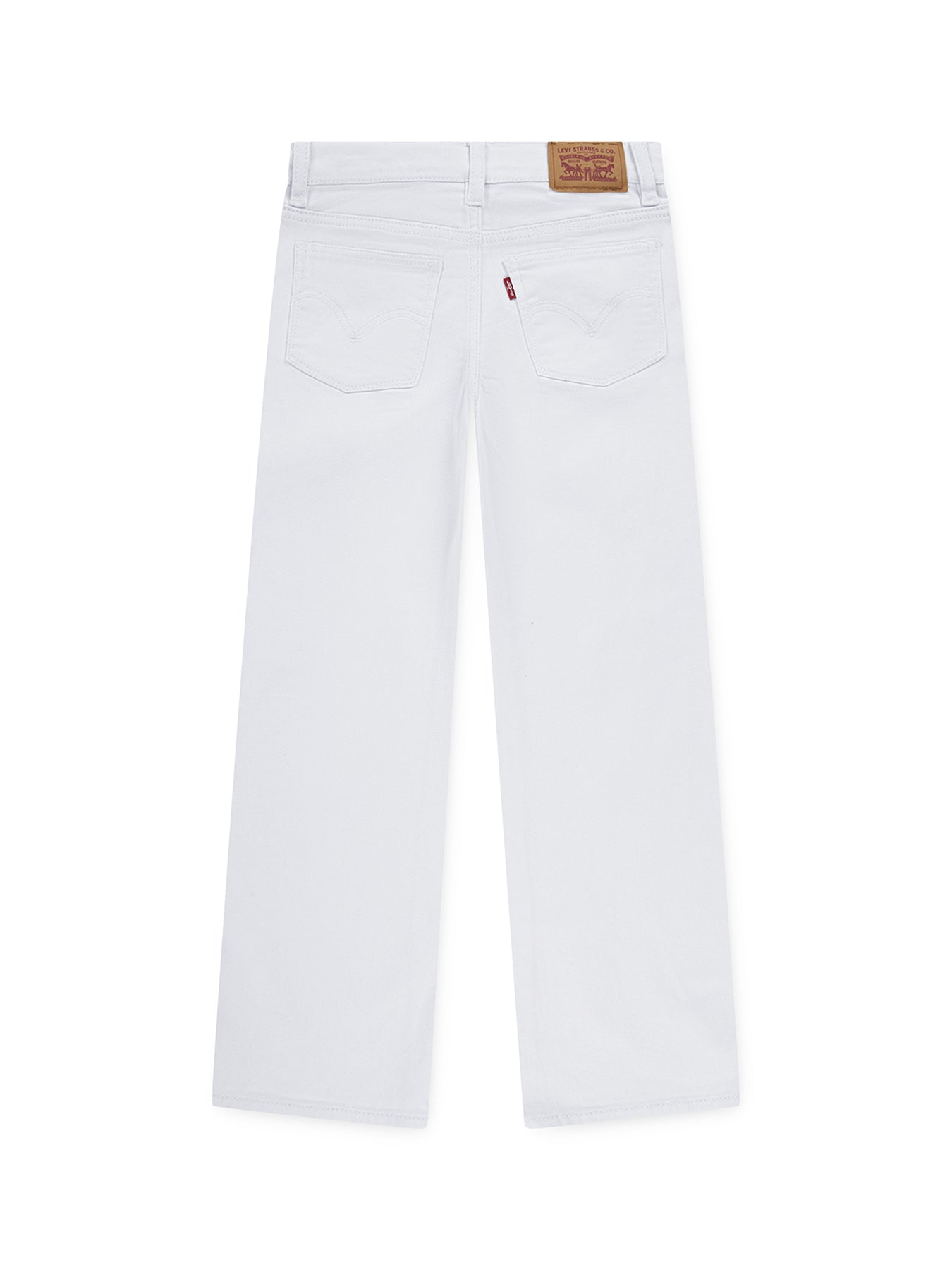 Kids’ Wide Leg Jeans White