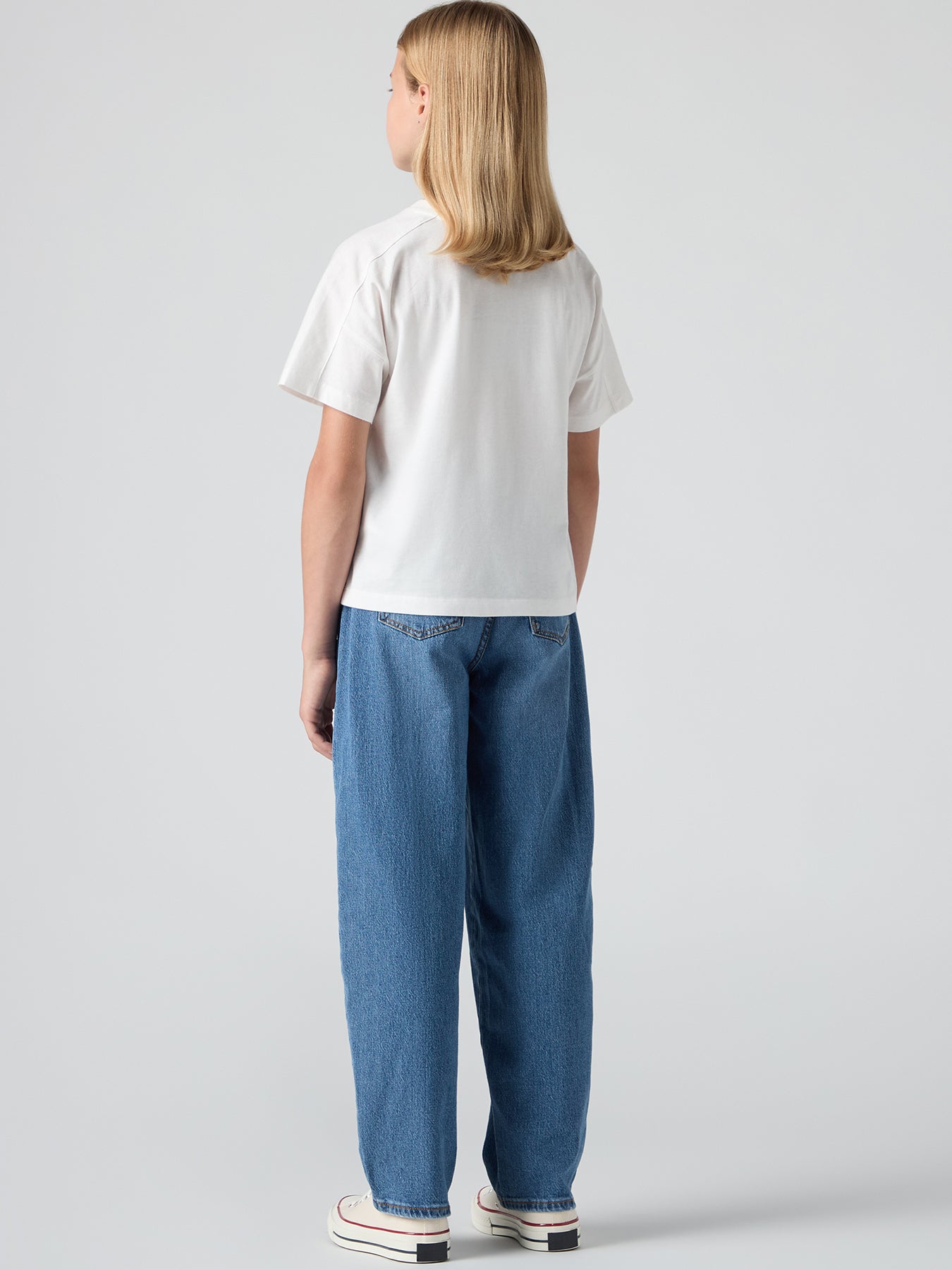 Kids' Baggy Barrel Jeans Blue