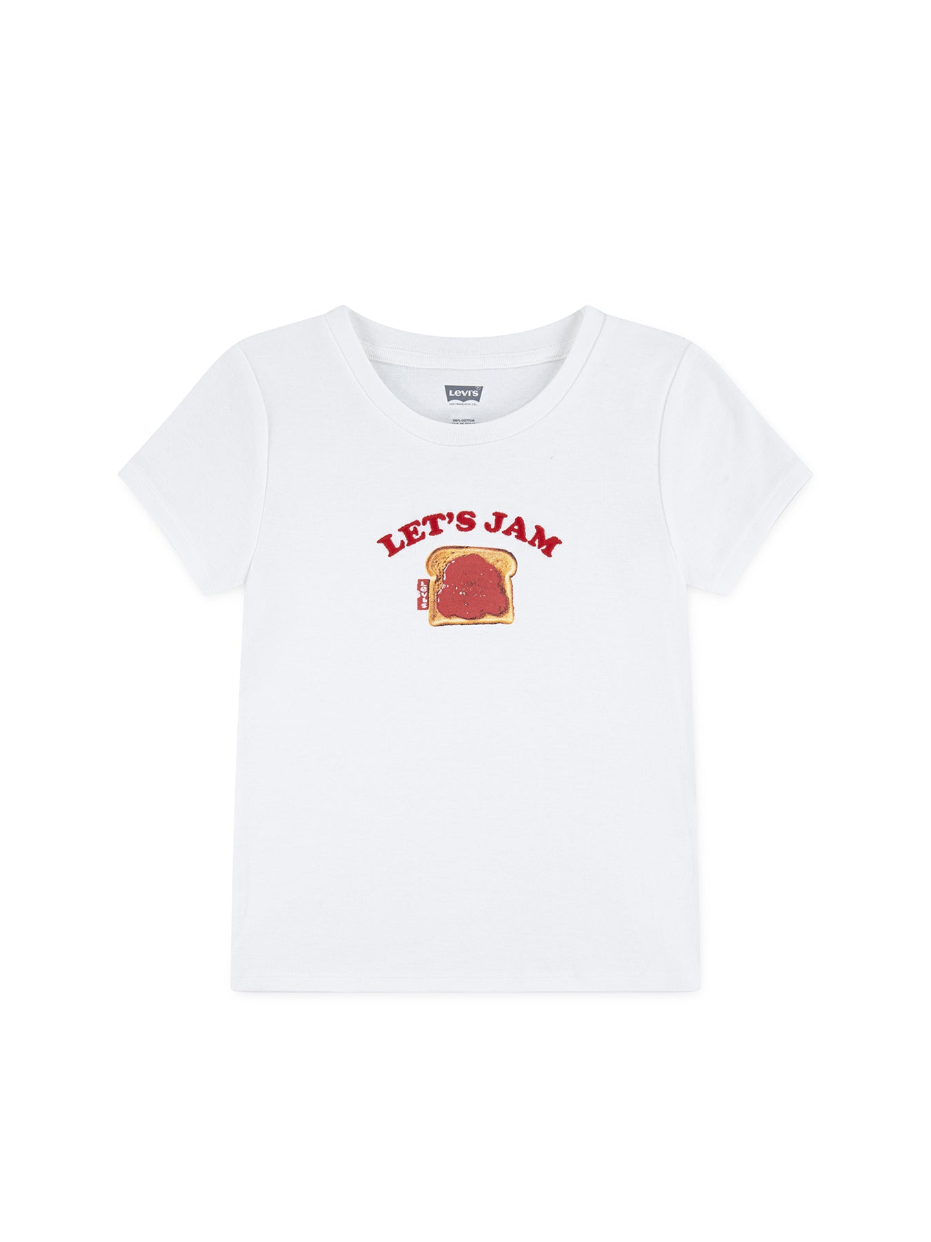 Kids' Rib Graphic T-Shirt White
