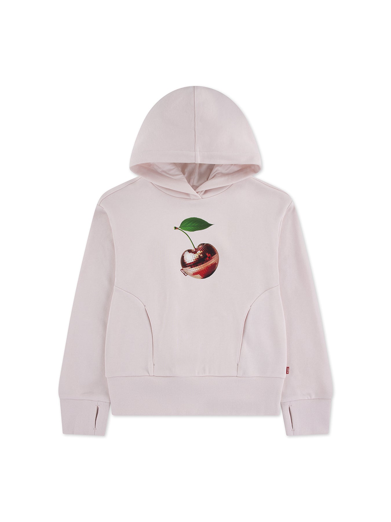 Kids' Disco Cherry Hoodie Pink