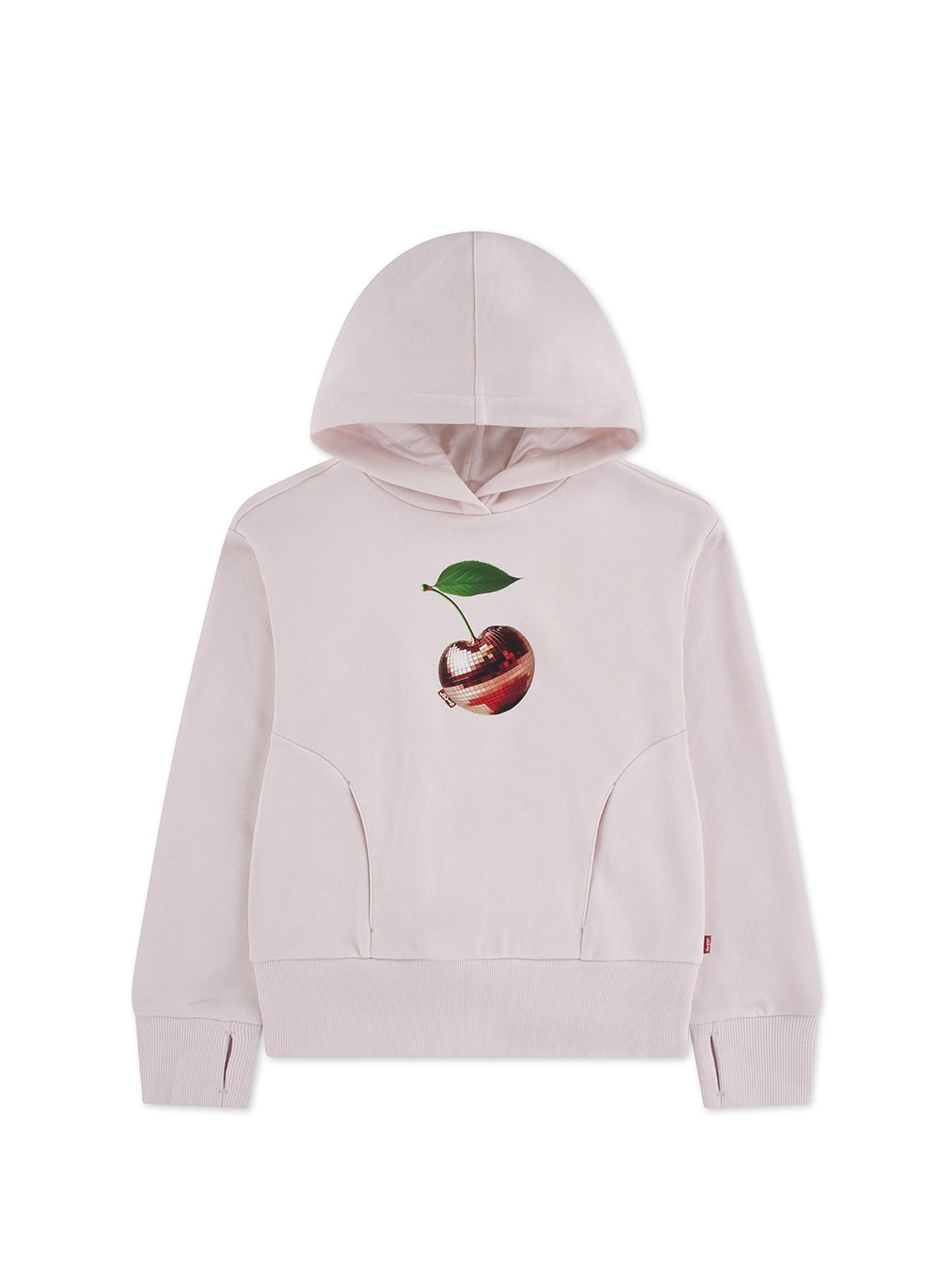 Kids' Disco Cherry Hoodie Pink