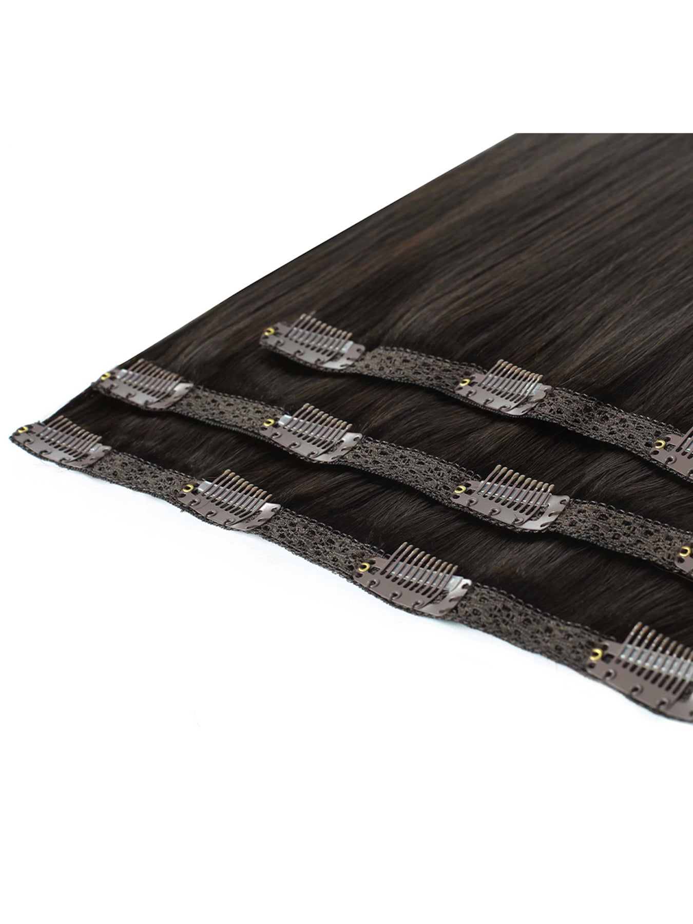 Deluxe Clip Ins 18 Inch Ebony