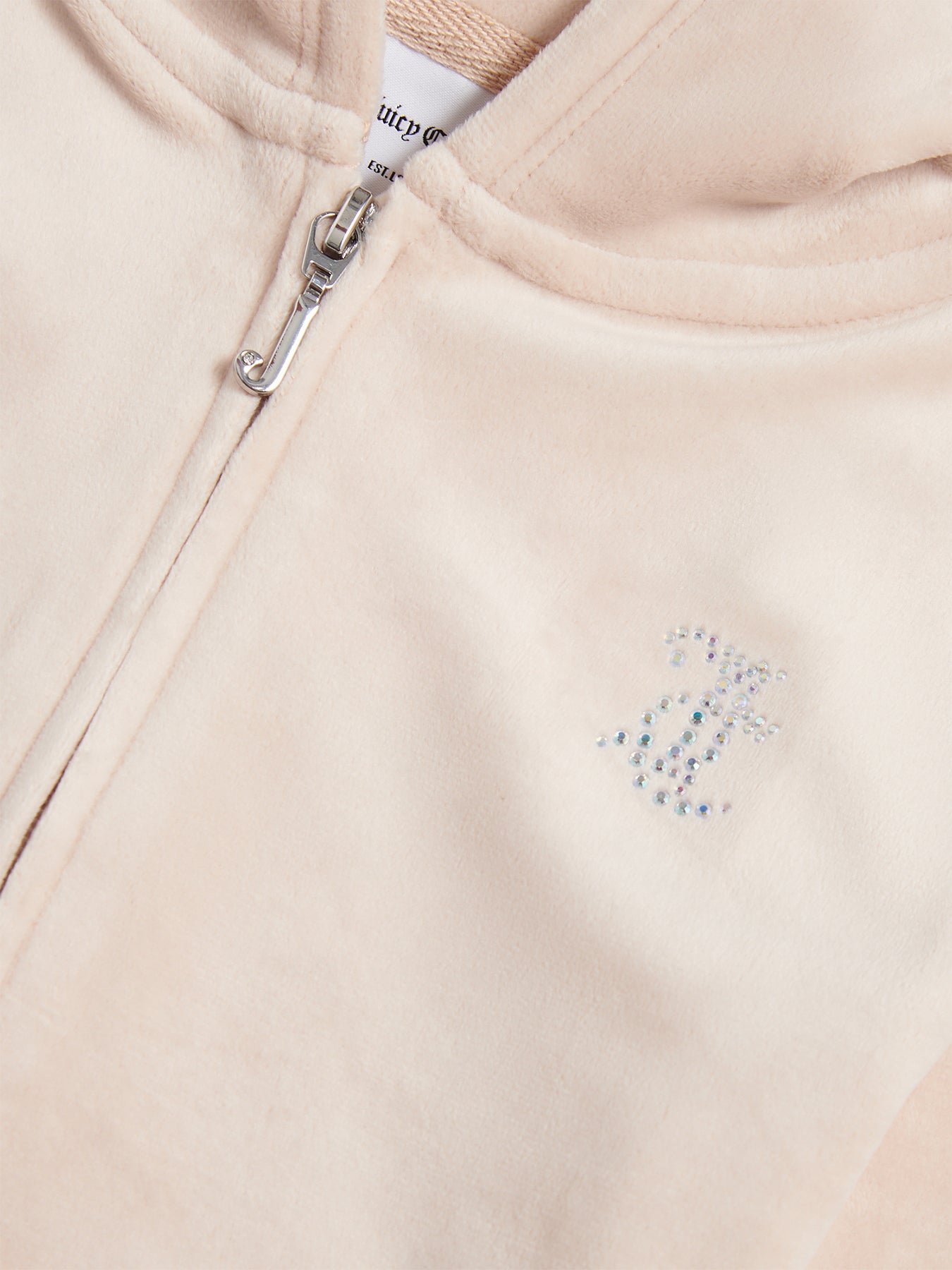 Diamante Zip Through Hoodie
