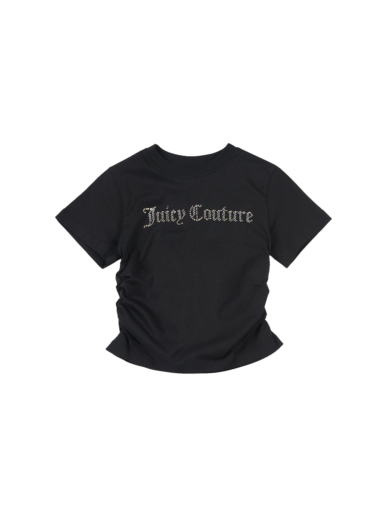 Kids' Diamante Ringer T-Shirt Black