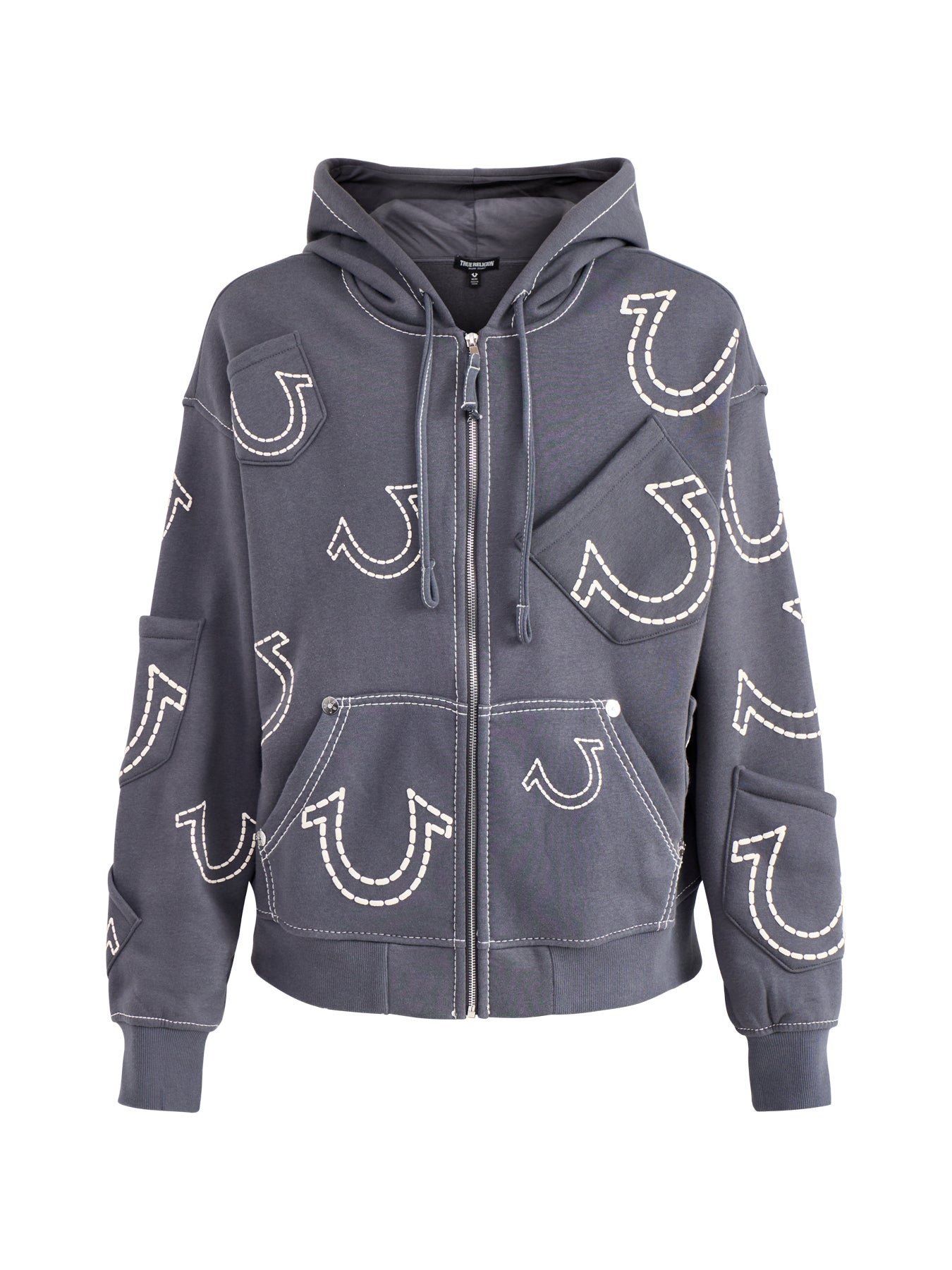Zip Up Hoodie Grey