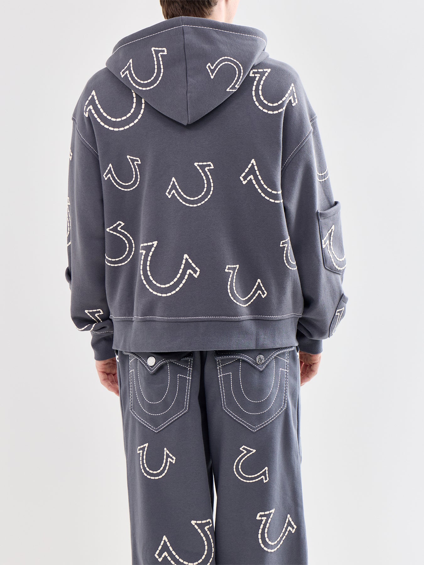 Zip Up Hoodie Grey
