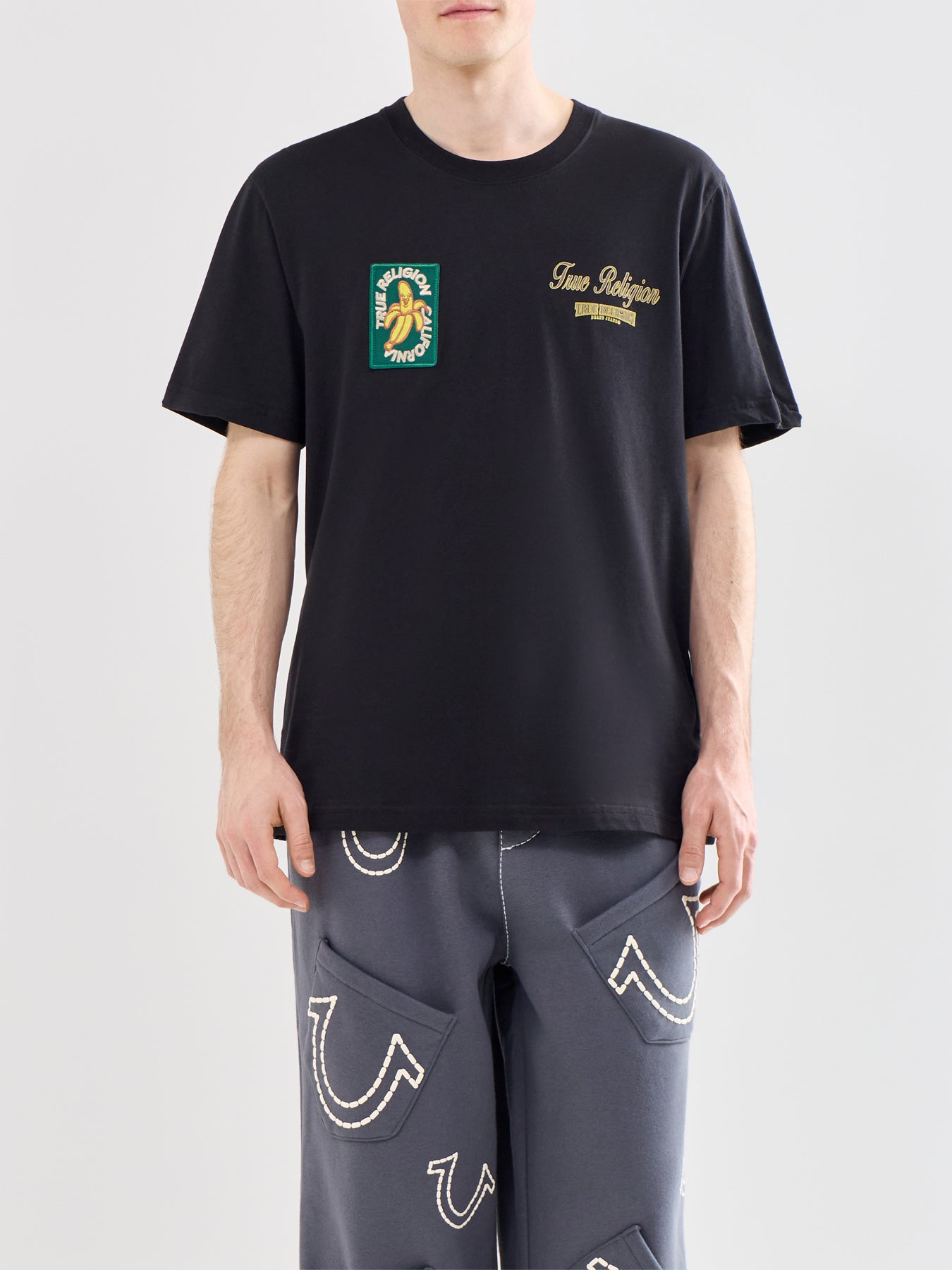 Graphic Cotton T-Shirt Black