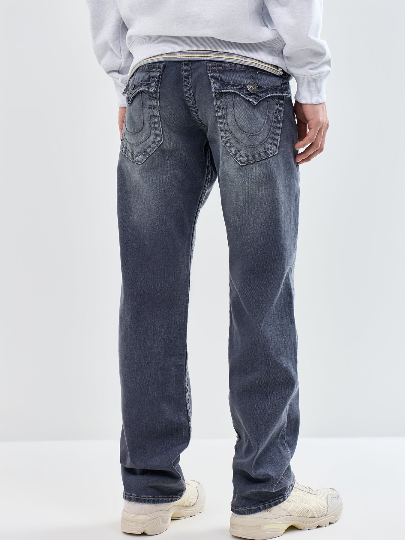 Ricky Straight Leg Jeans Grey