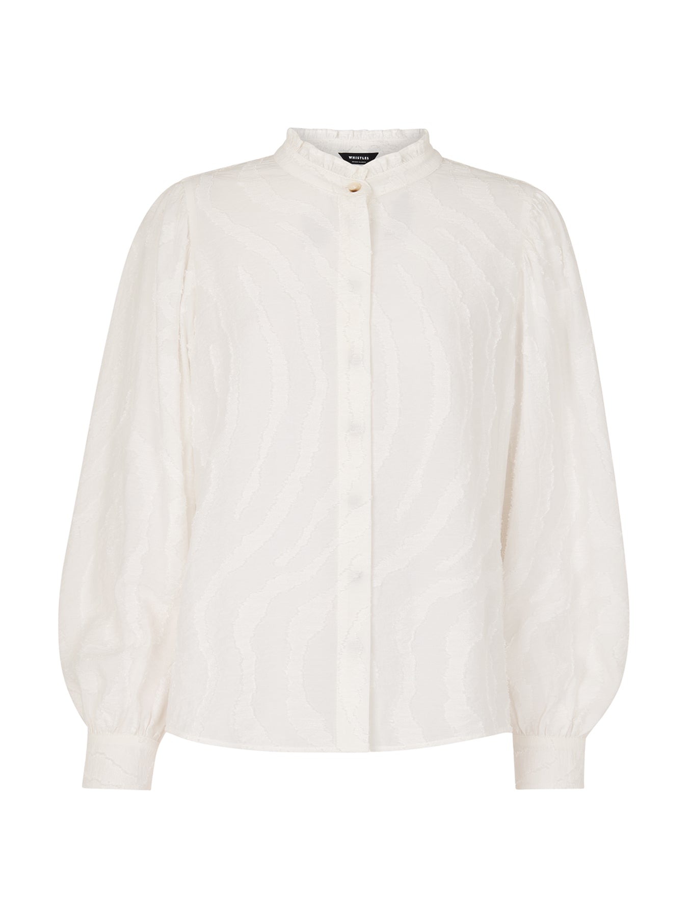 Animal Textured Shirt White