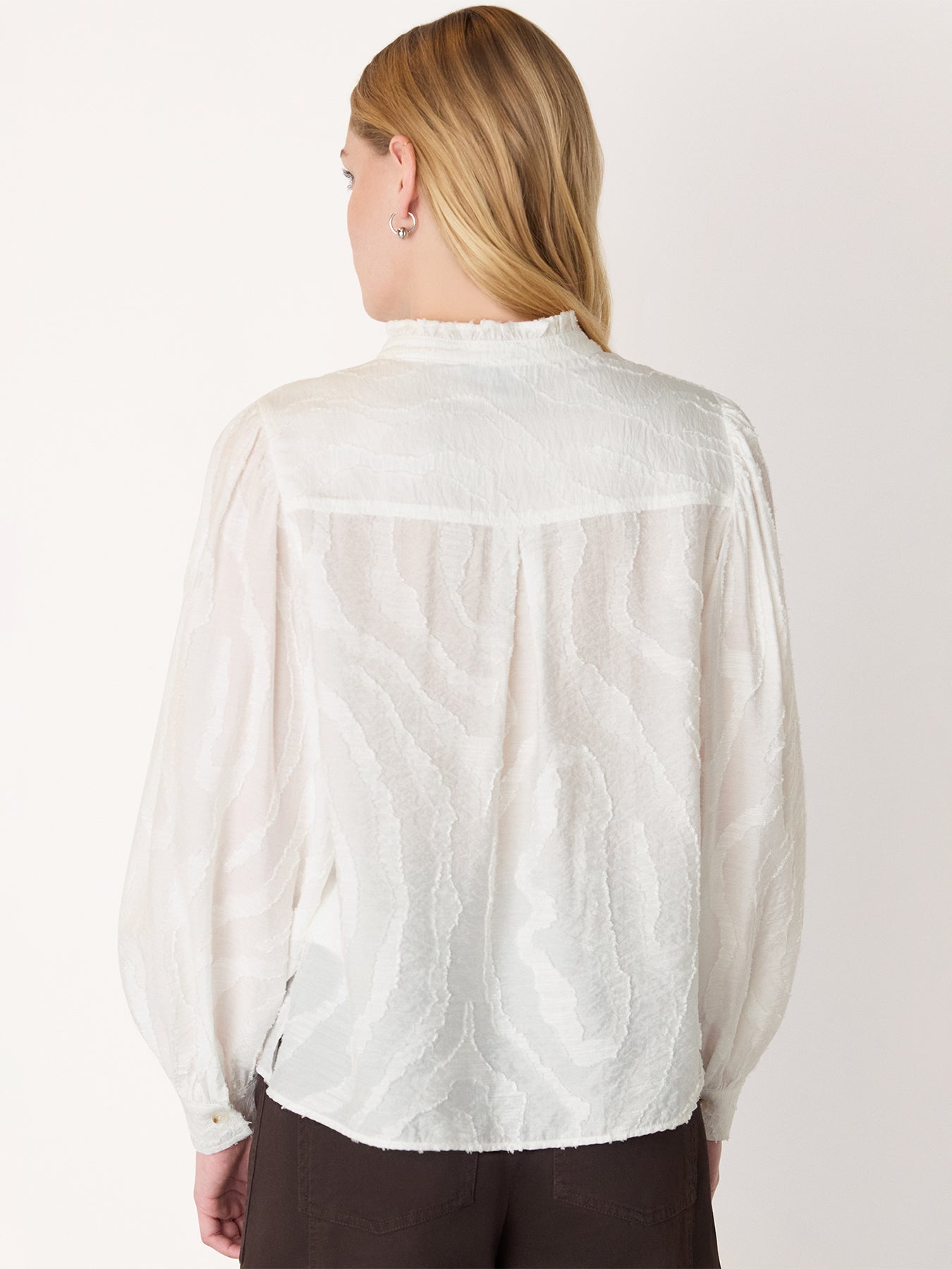 Animal Textured Shirt White