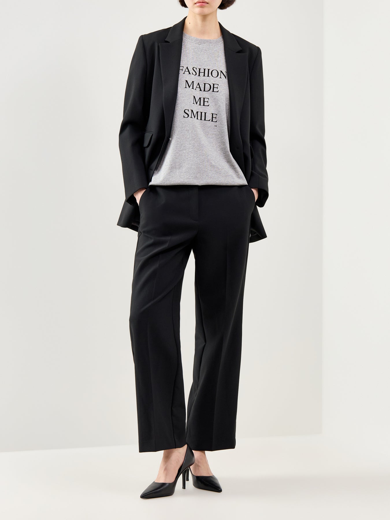 Slogan T-Shirt Grey